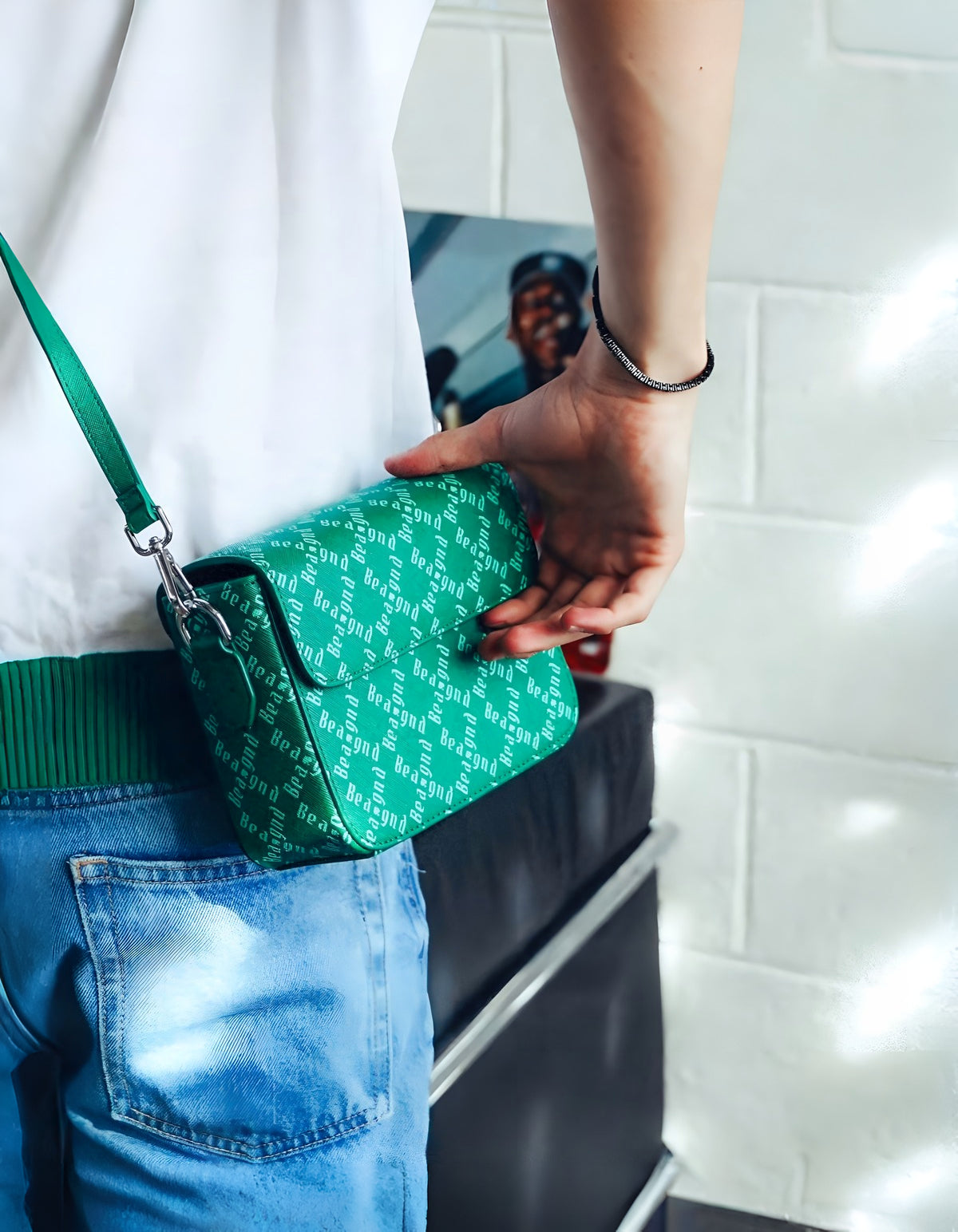 Bolso Magnet Monogram Verde De Bealgnd