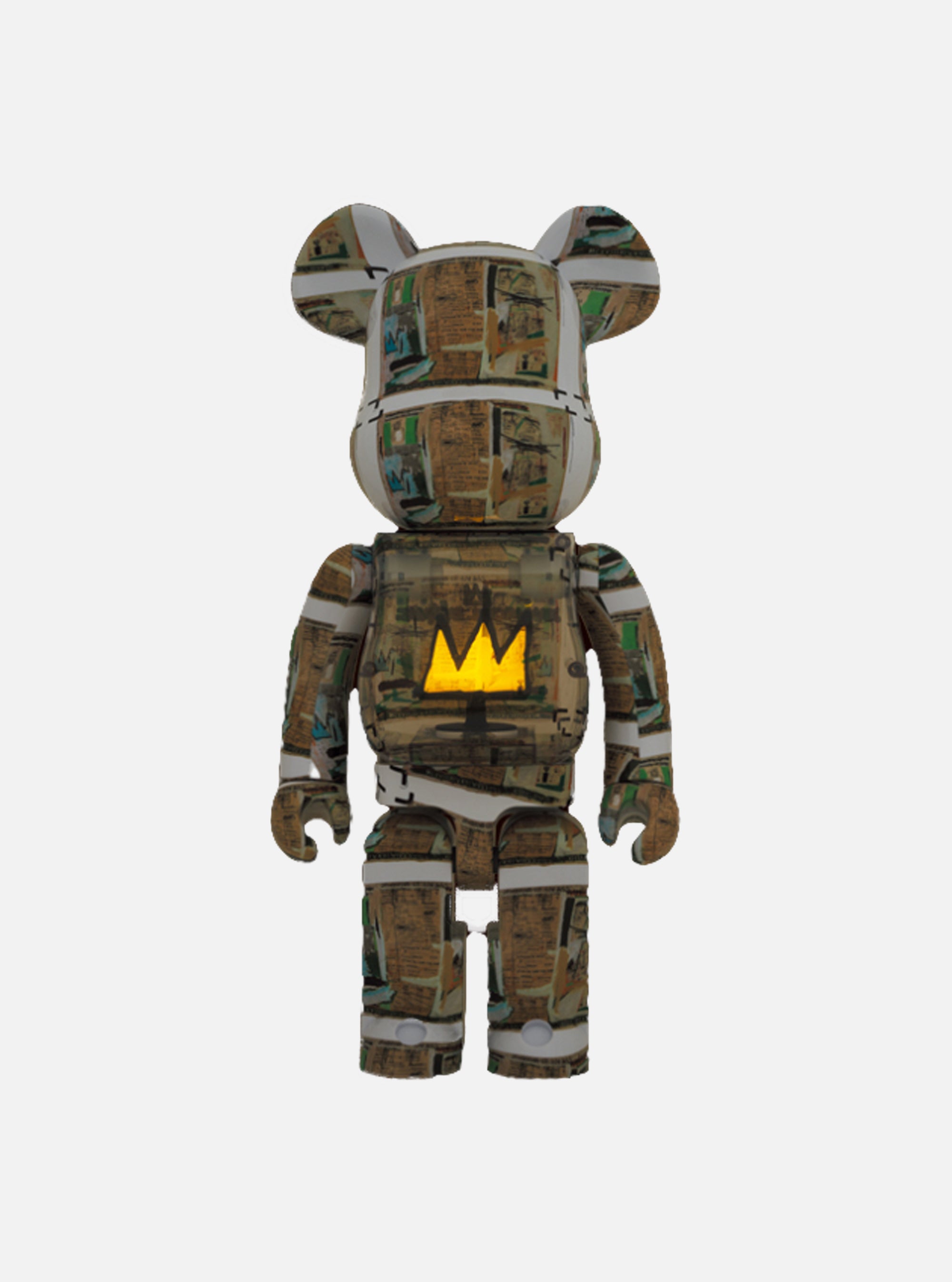 Bearbrick de Medicom Toy 1000% , Jean Michel Basquiat King Pleasure