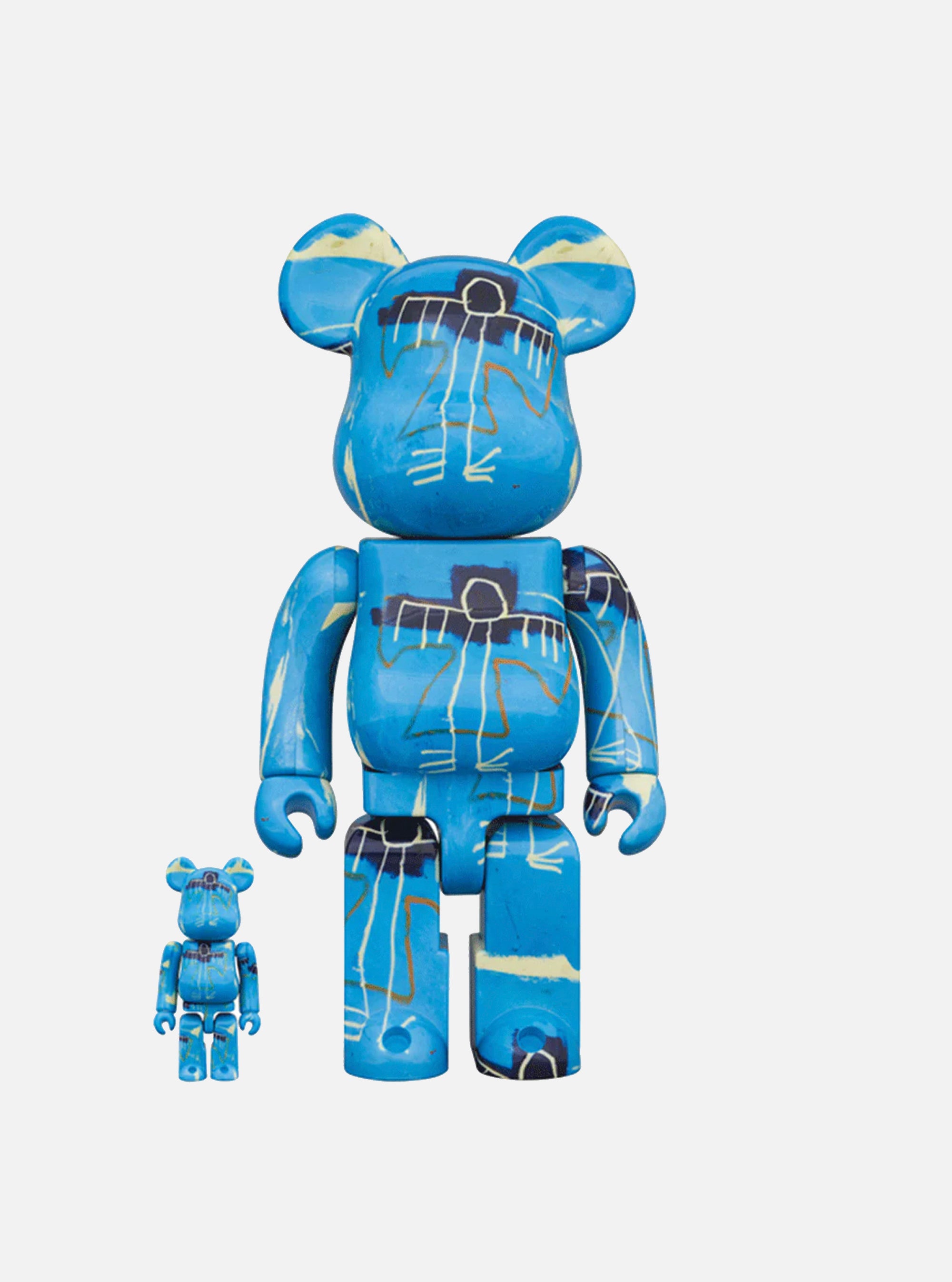 Bearbrick de Medicom Toy 400% 100% Jean Michel Basquiat #9