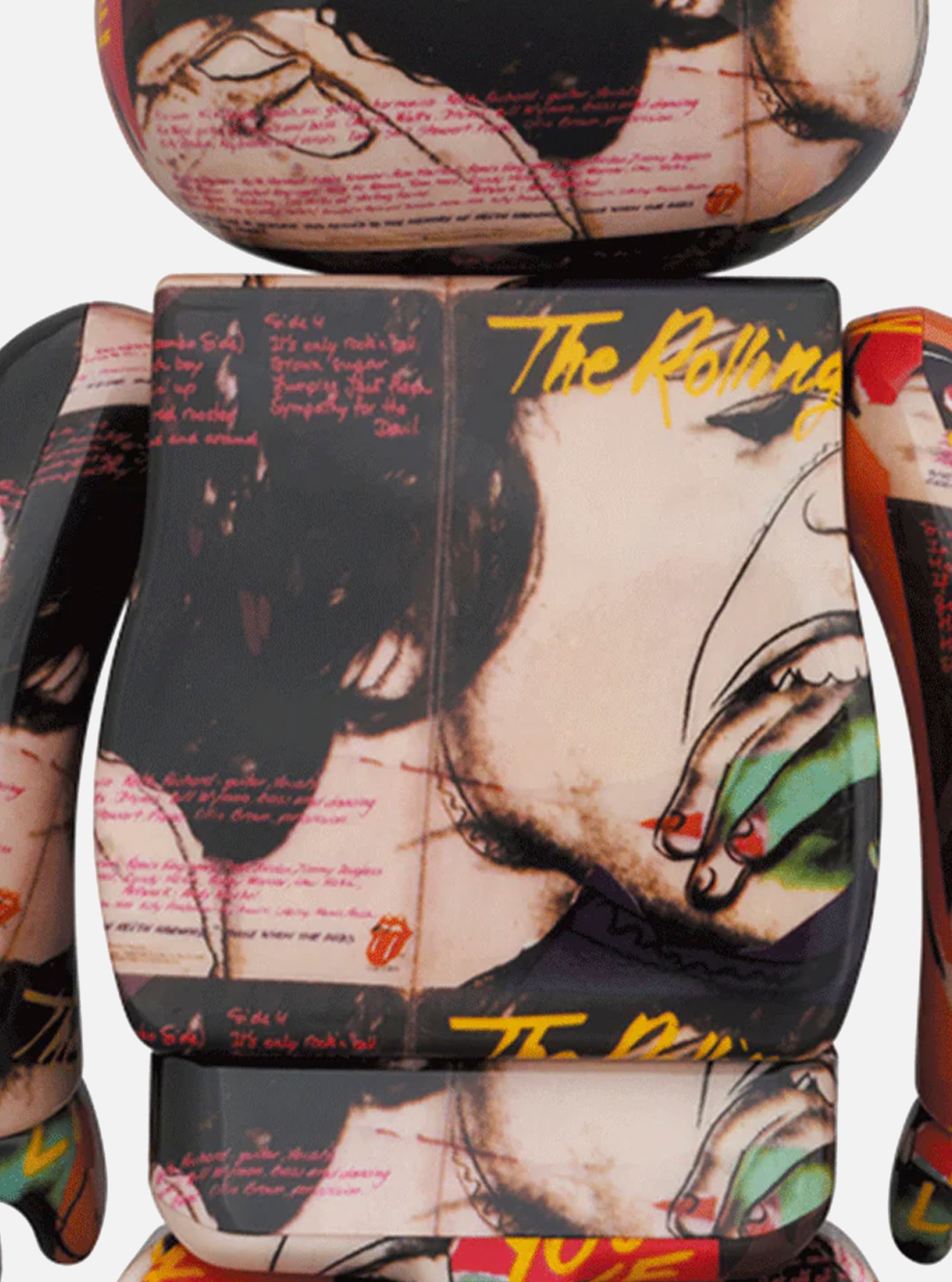 Bearbrick de Medicom Toy 400% 100% The Rolling Stones Love You Live