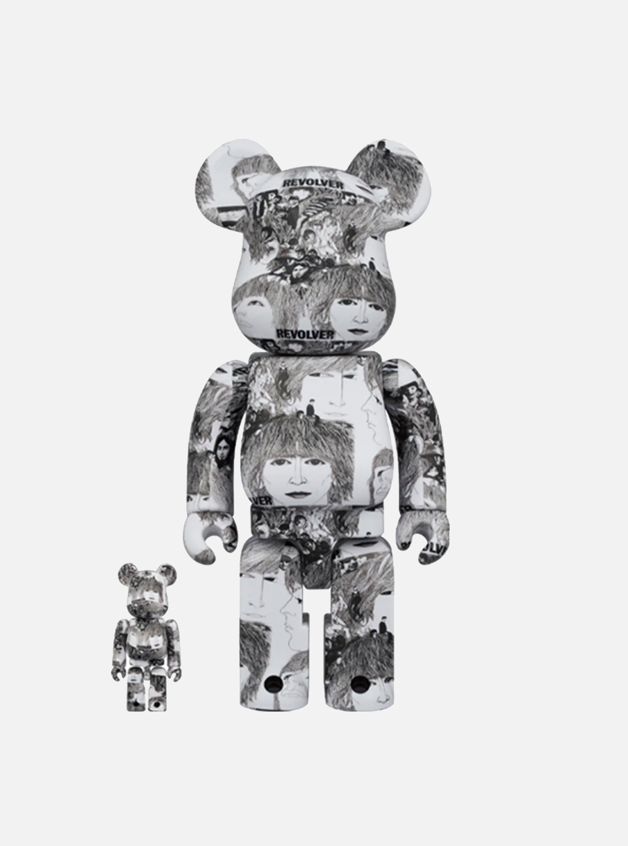 Bearbrick de Medicom Toy 400% 100% The Beatles (Revolver)