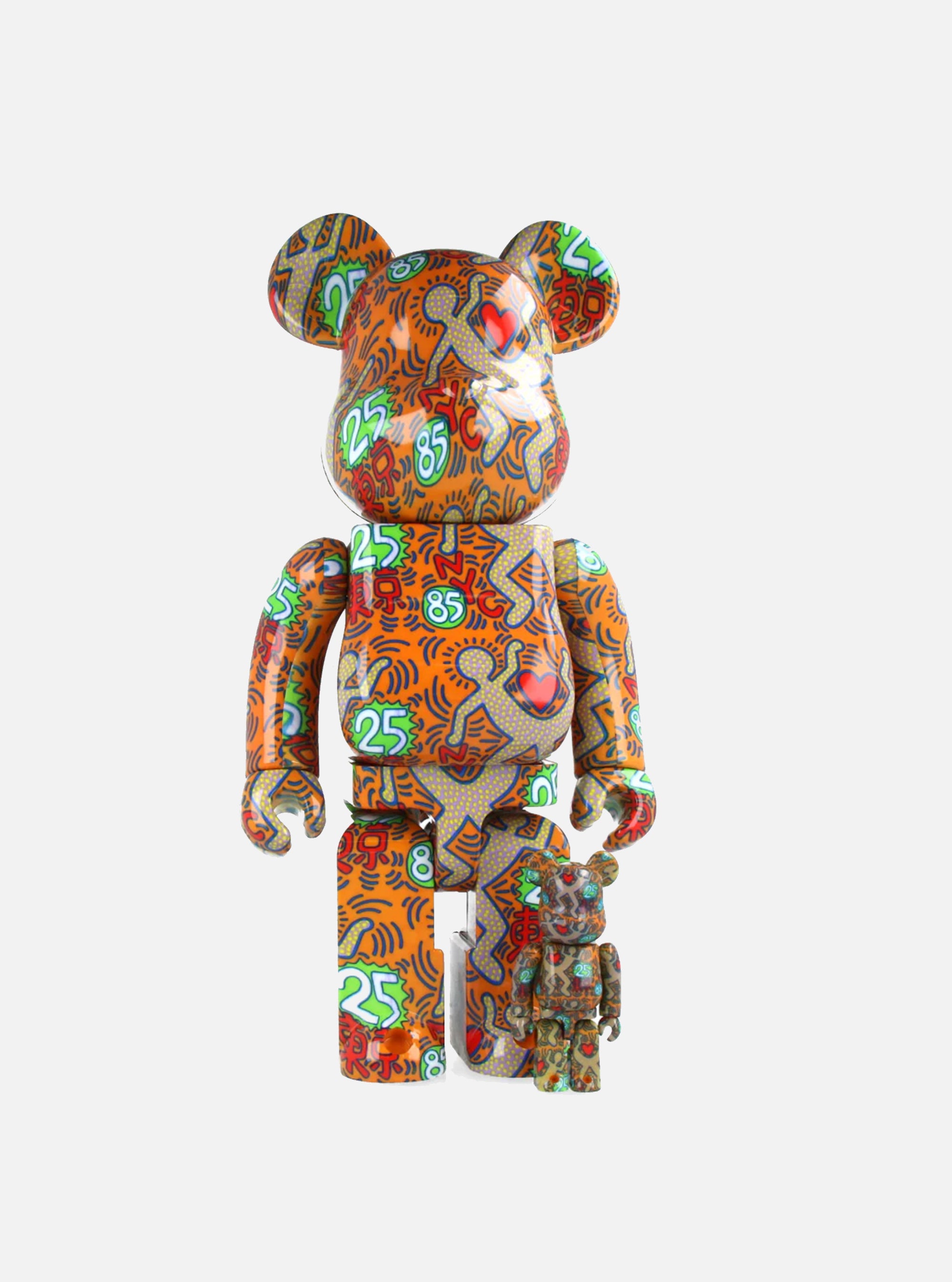 Bearbrick de Medicom Toy 400% 100% Keith Haring BWWT