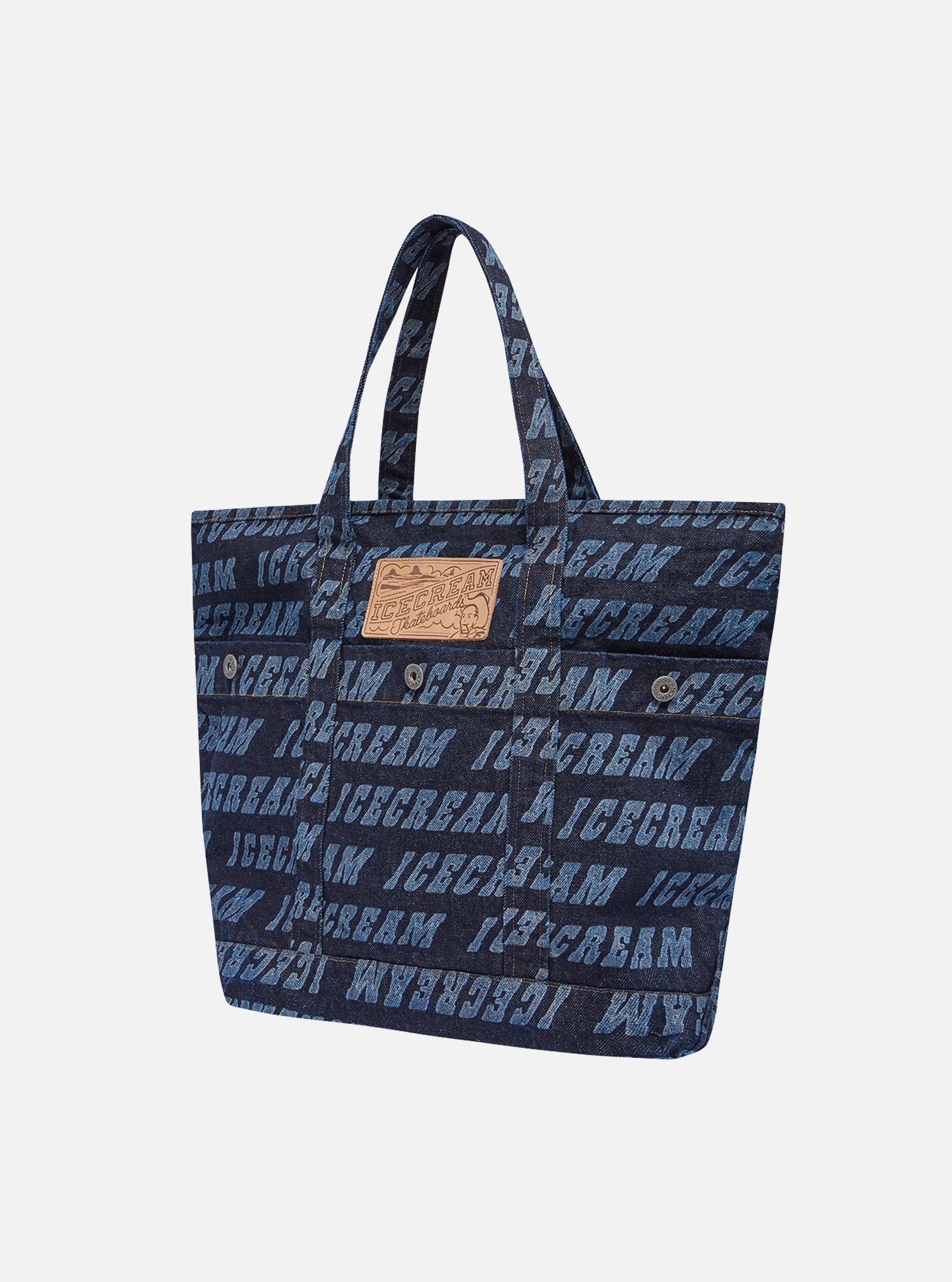 Bolso Denim Logo Repetido de ICECREAM