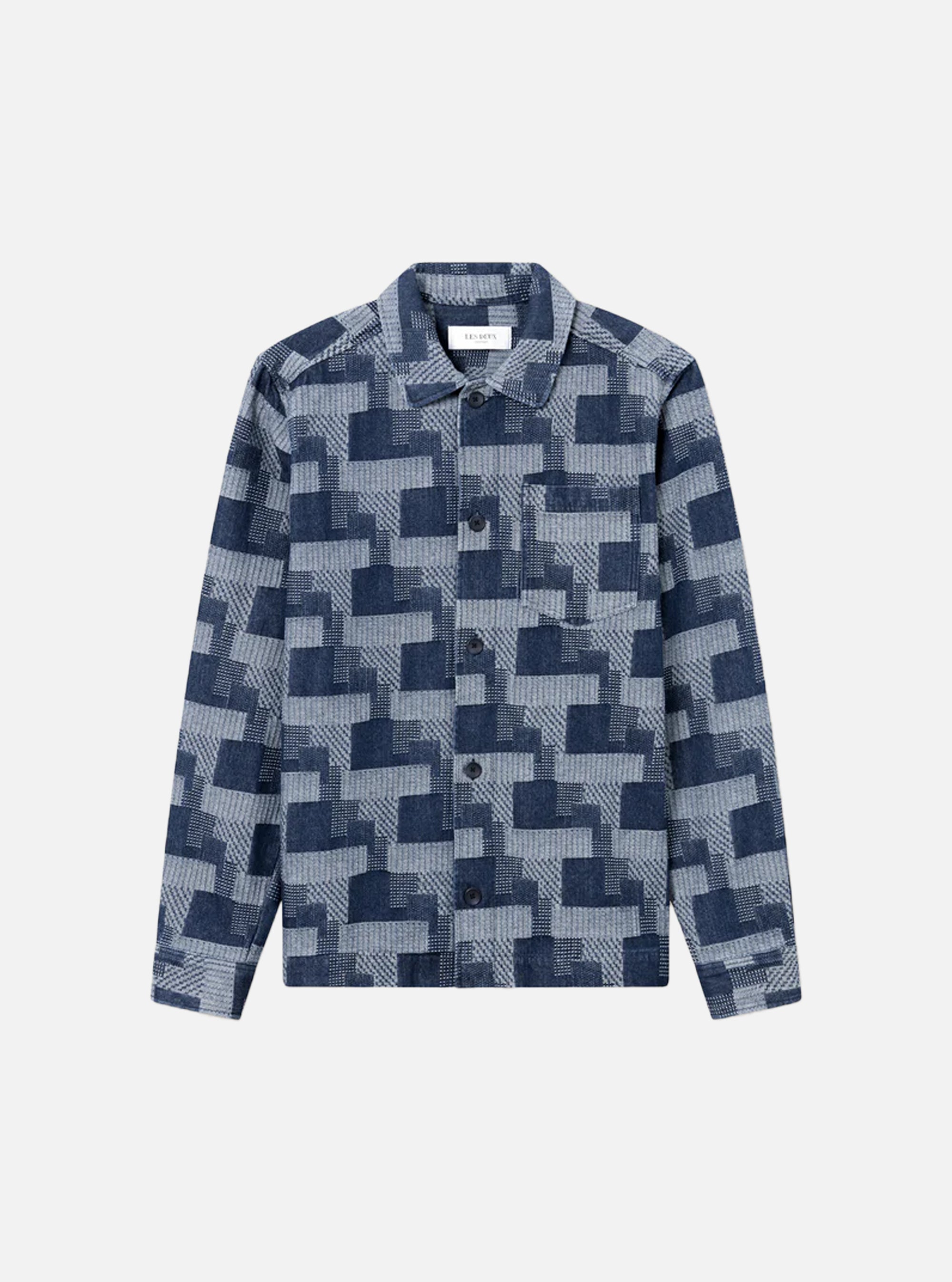 Camisa vaquera Les Deux de jacquard Layton