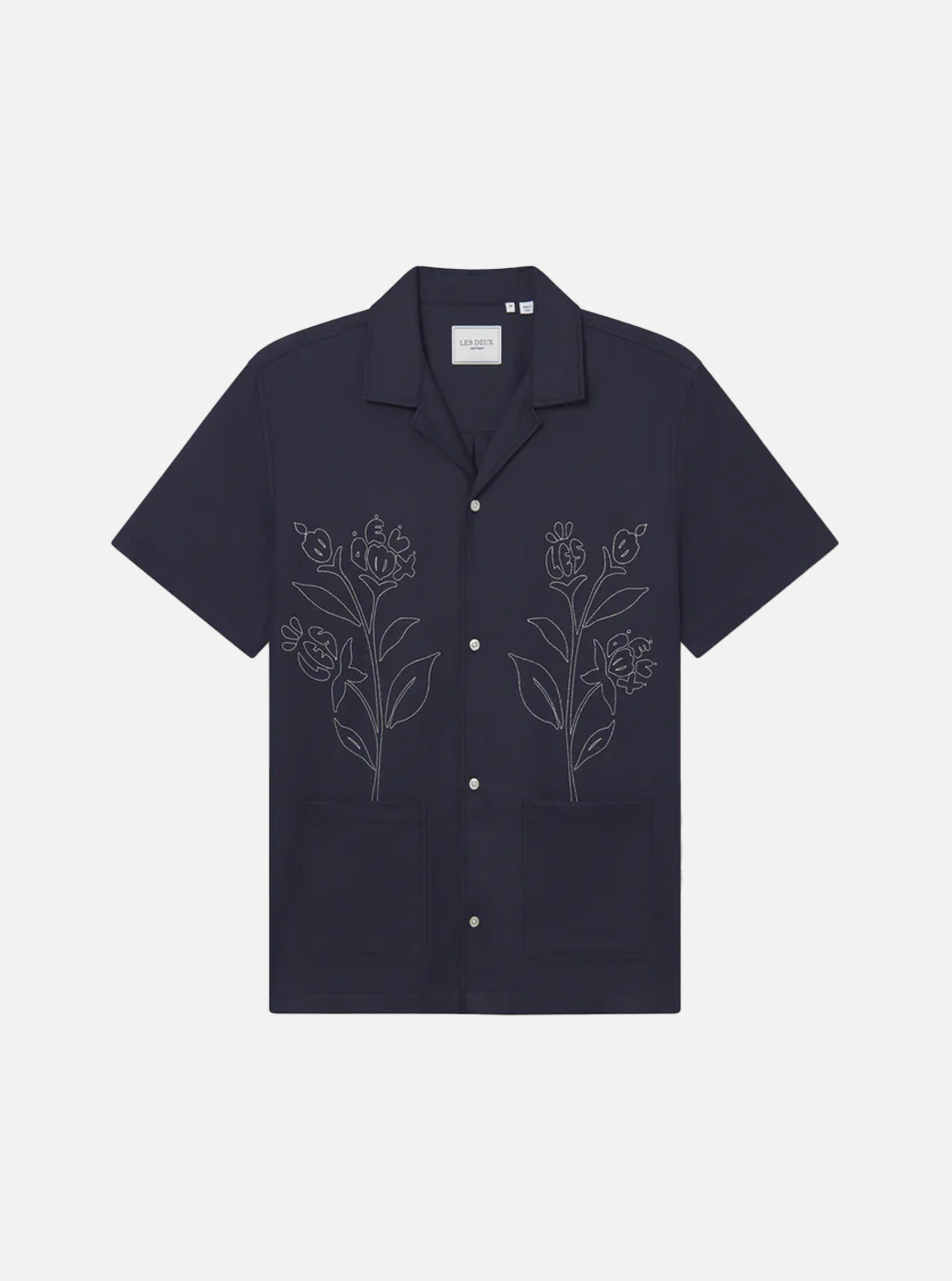 Camisa Les Deux en manga corta Kingsley en navy