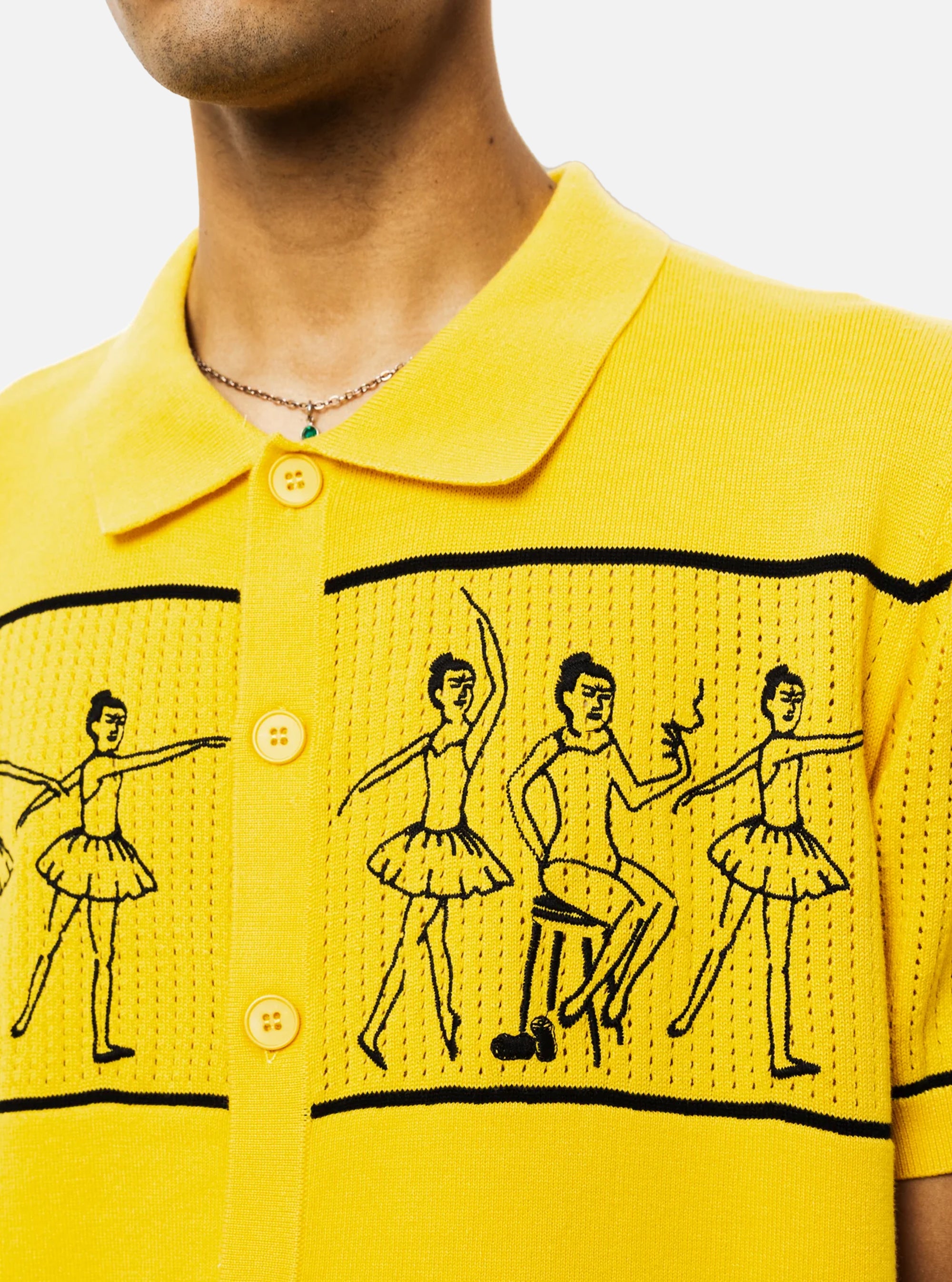 Camisa tipo polo ballet de Pasdemer