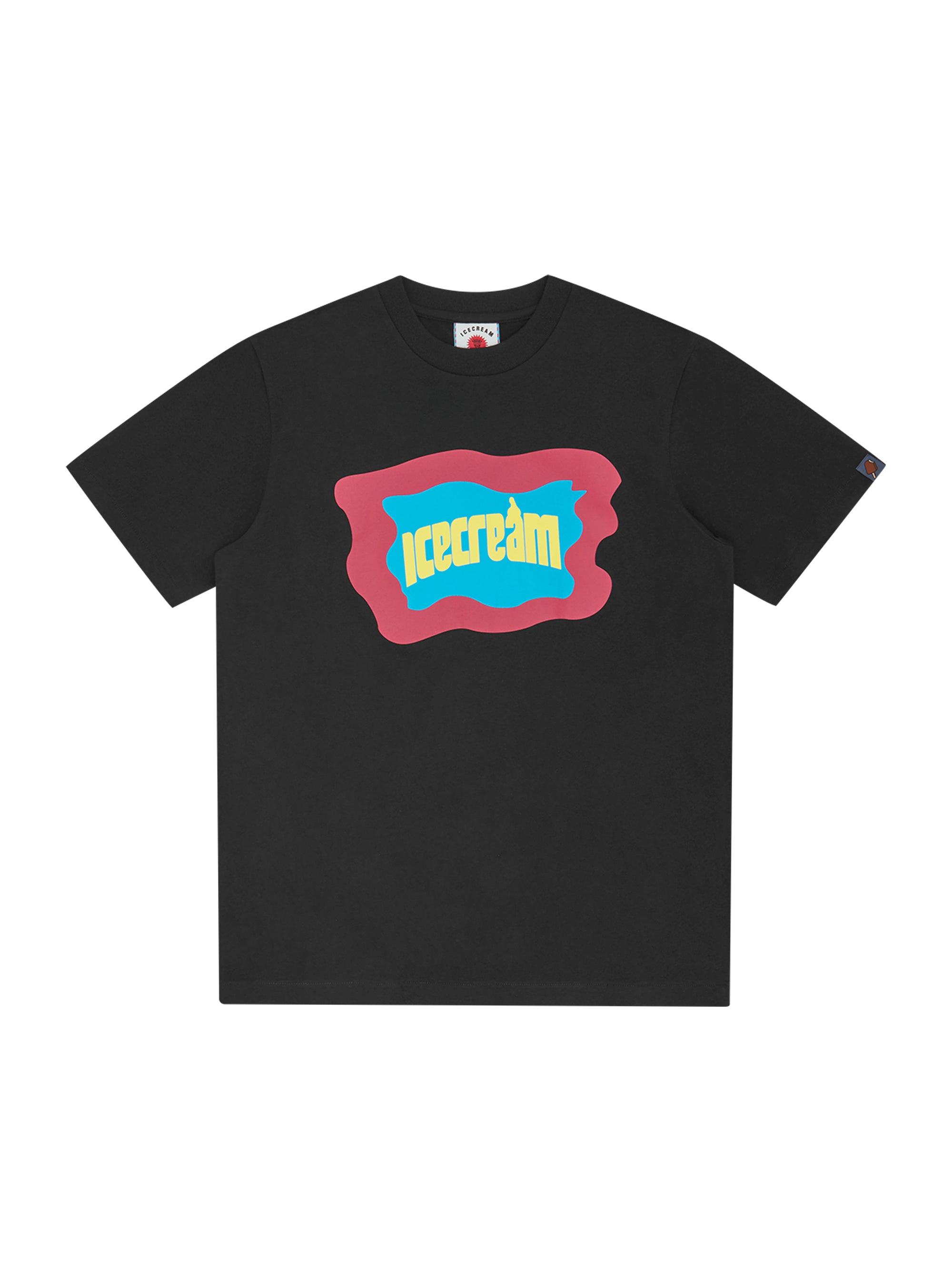 Camiseta de heladería ICECREAM negra