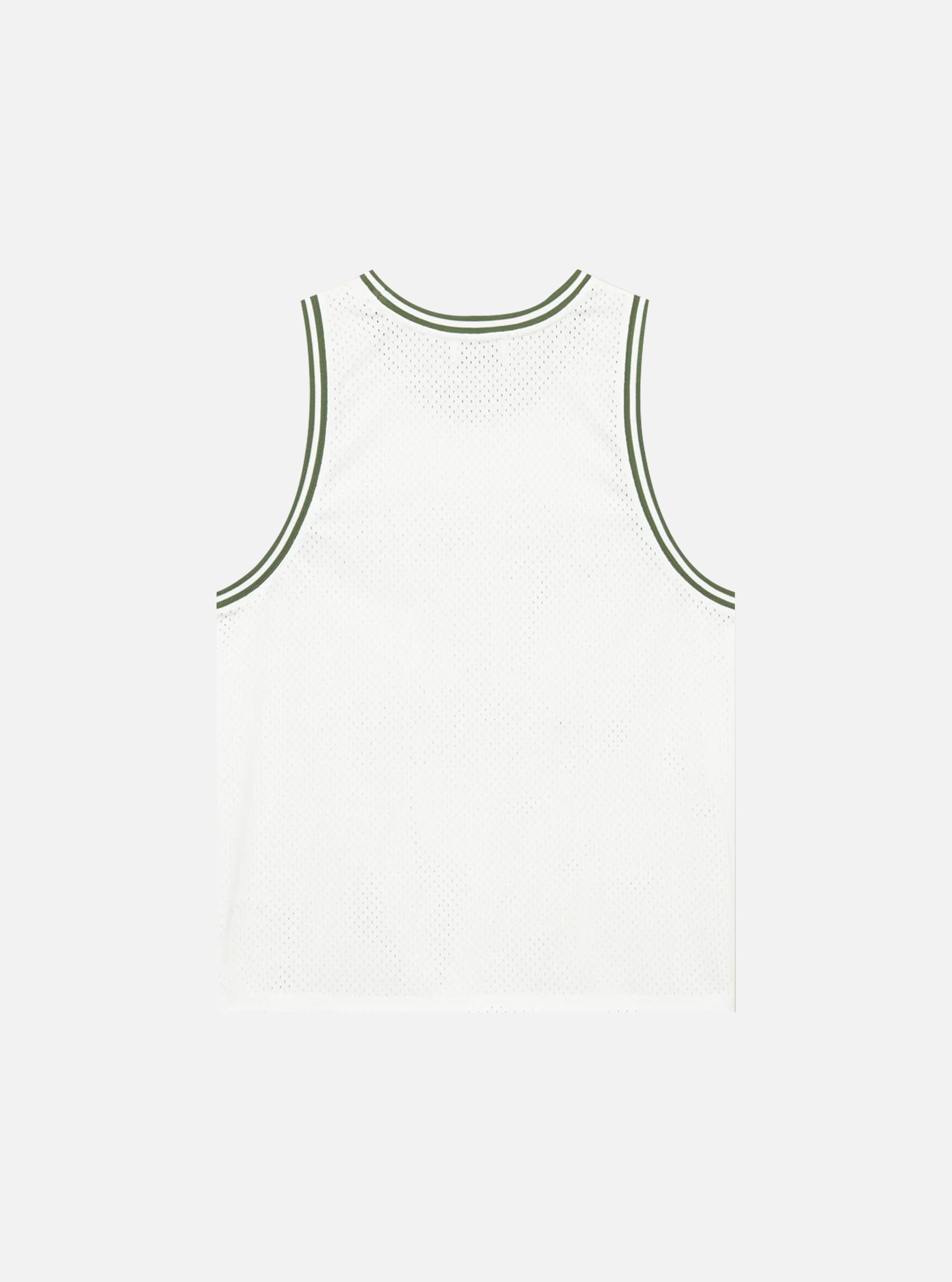 Camiseta Les Deux sin mangas de malla Silas en marfil claro