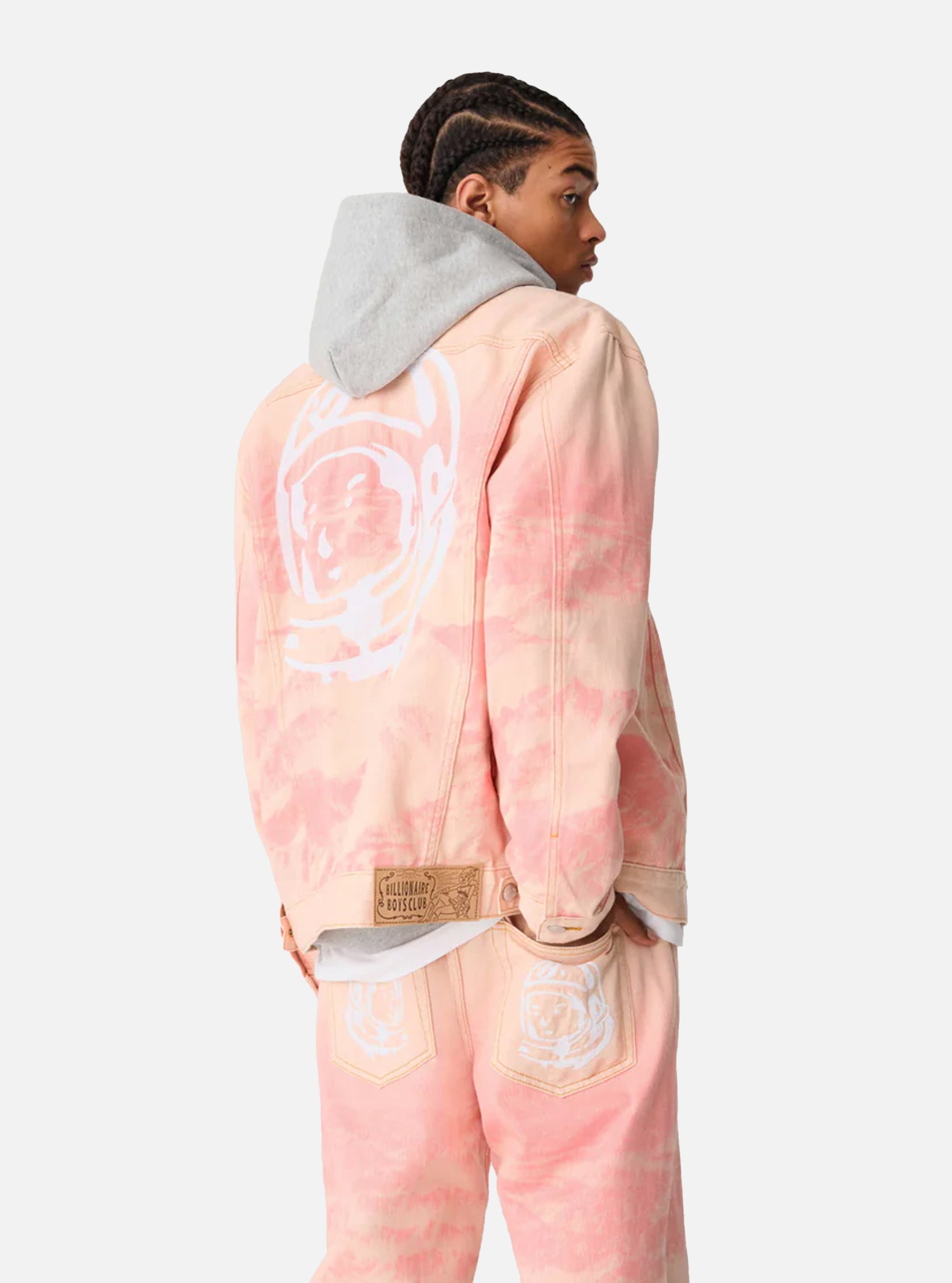 Chaqueta denim Billionaire Boys Club pink