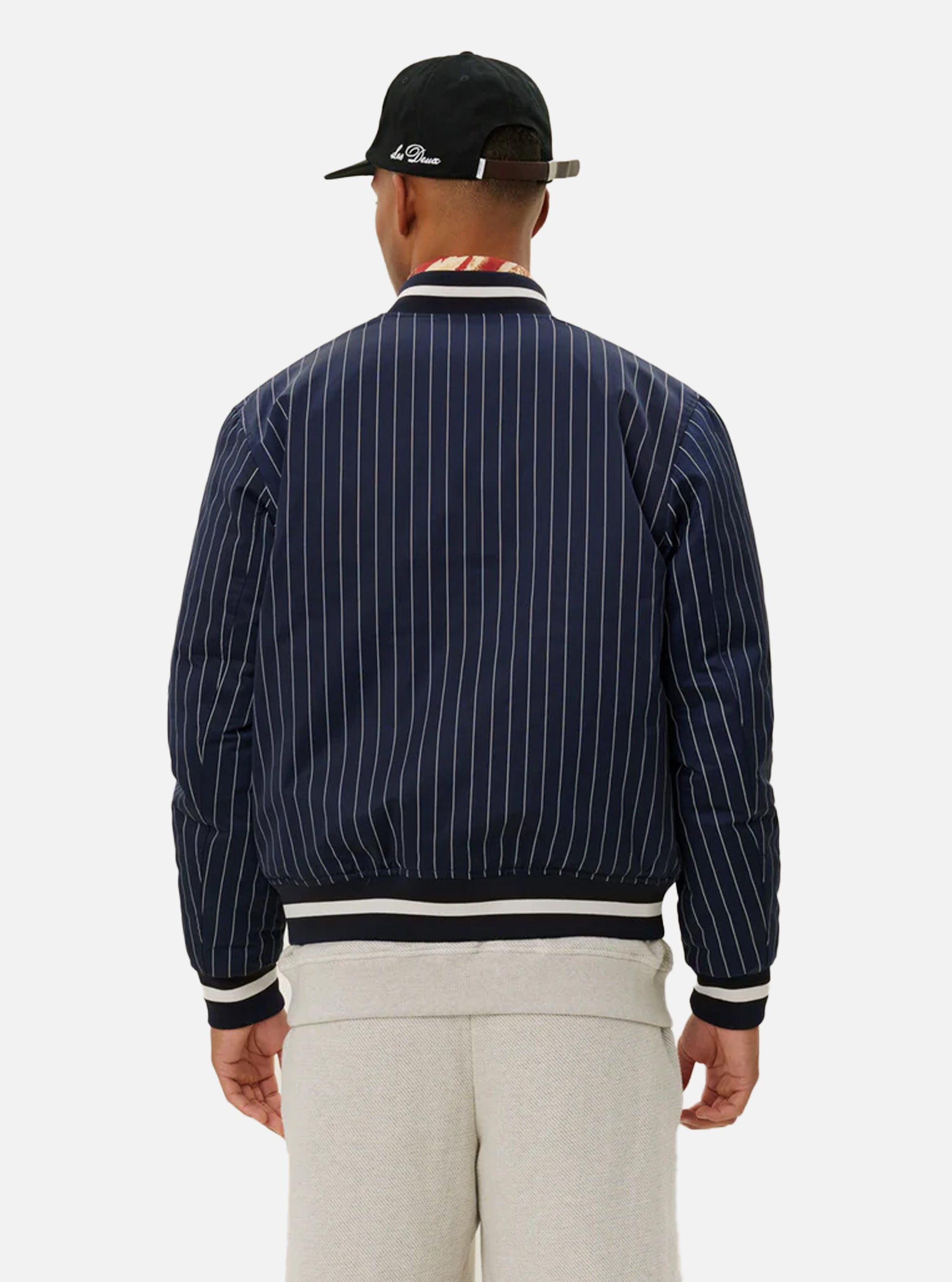 Bomber universitaria Les Deux Tech navy/marfil