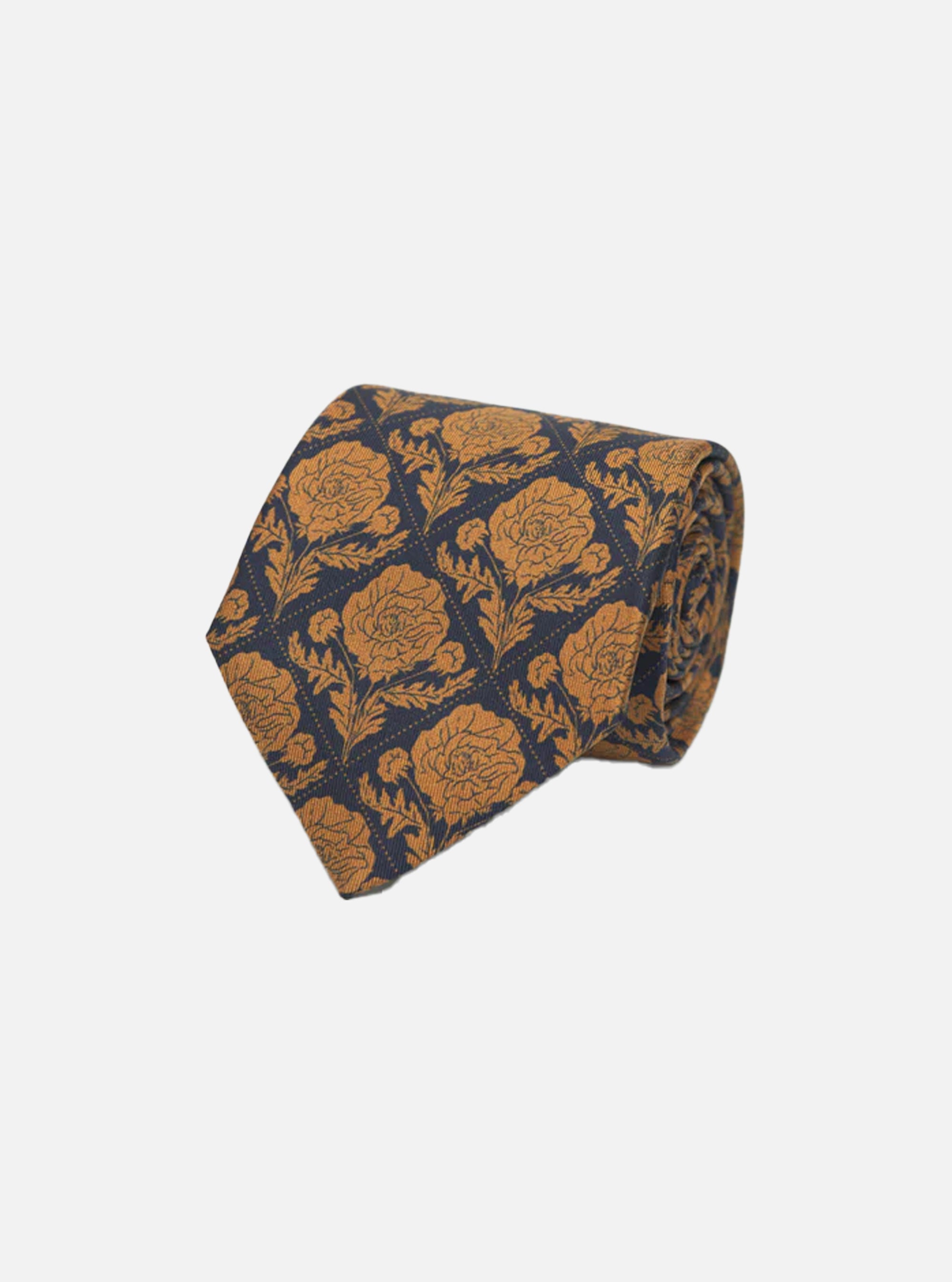 Corbata Les Deux de flores con azulejos