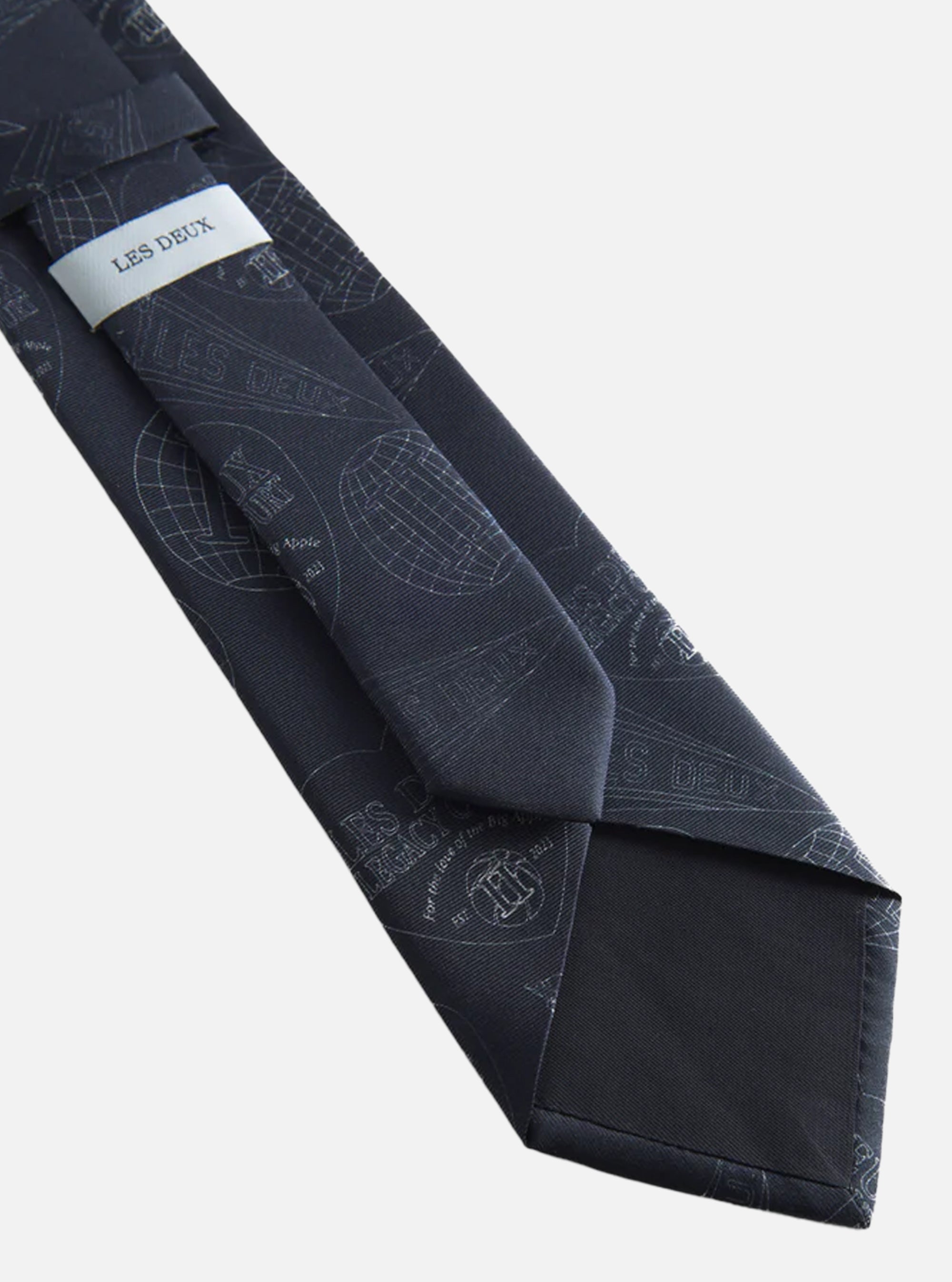 Corbata Les Deux de la corte del legado en navy
