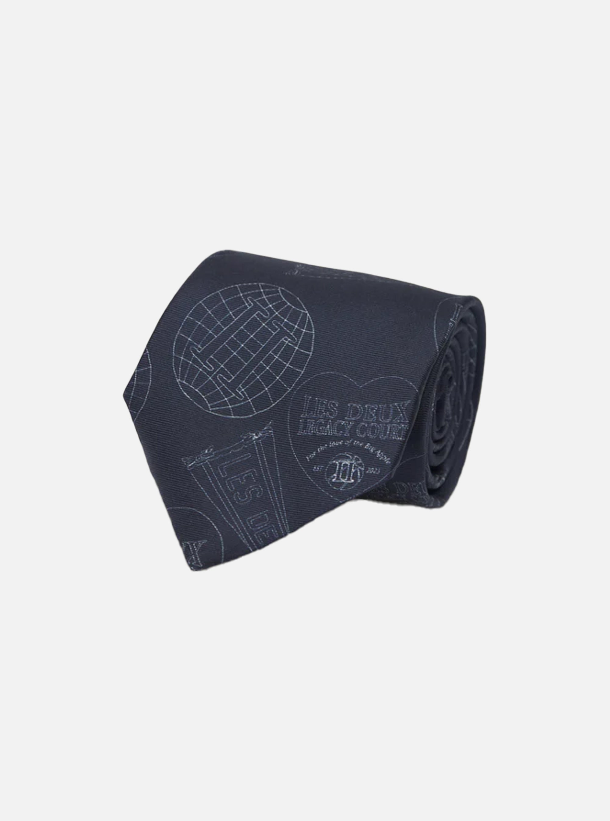 Corbata Les Deux de la corte del legado en navy