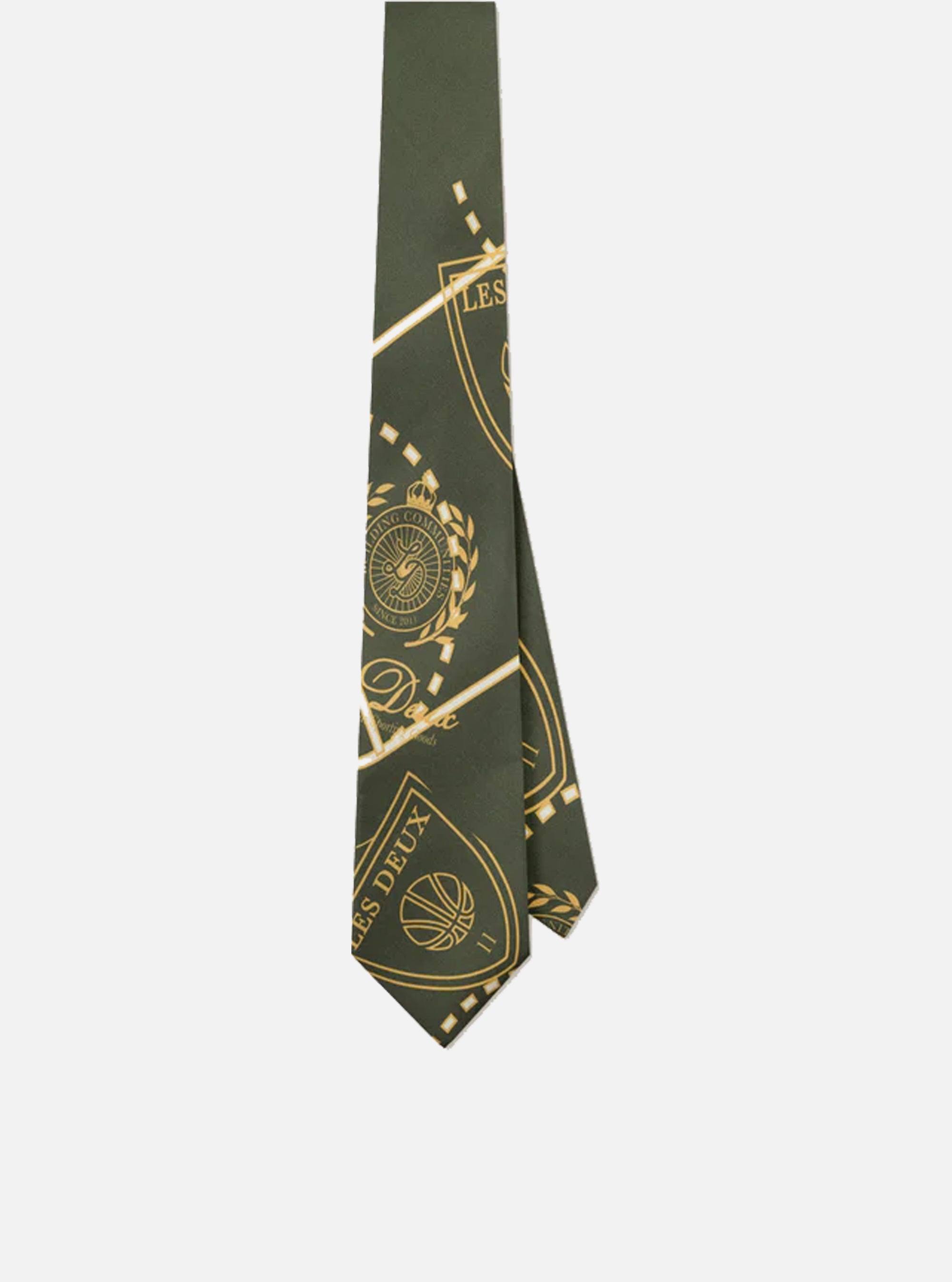Corbata Les Deux de la corte del legado en verde
