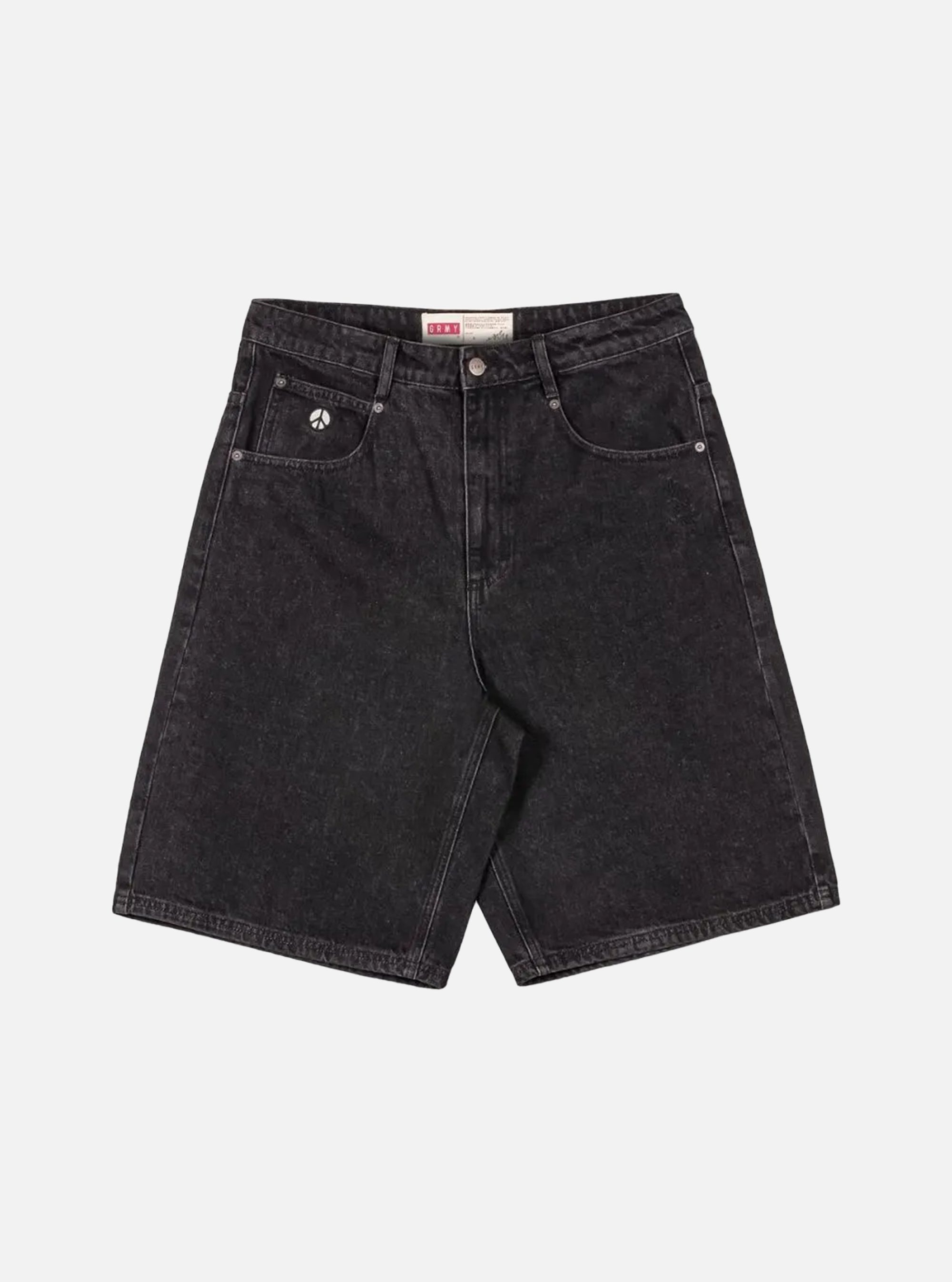 Pantalón corto Grimey Peace Within The Watching Eyez Baggy Washed Black