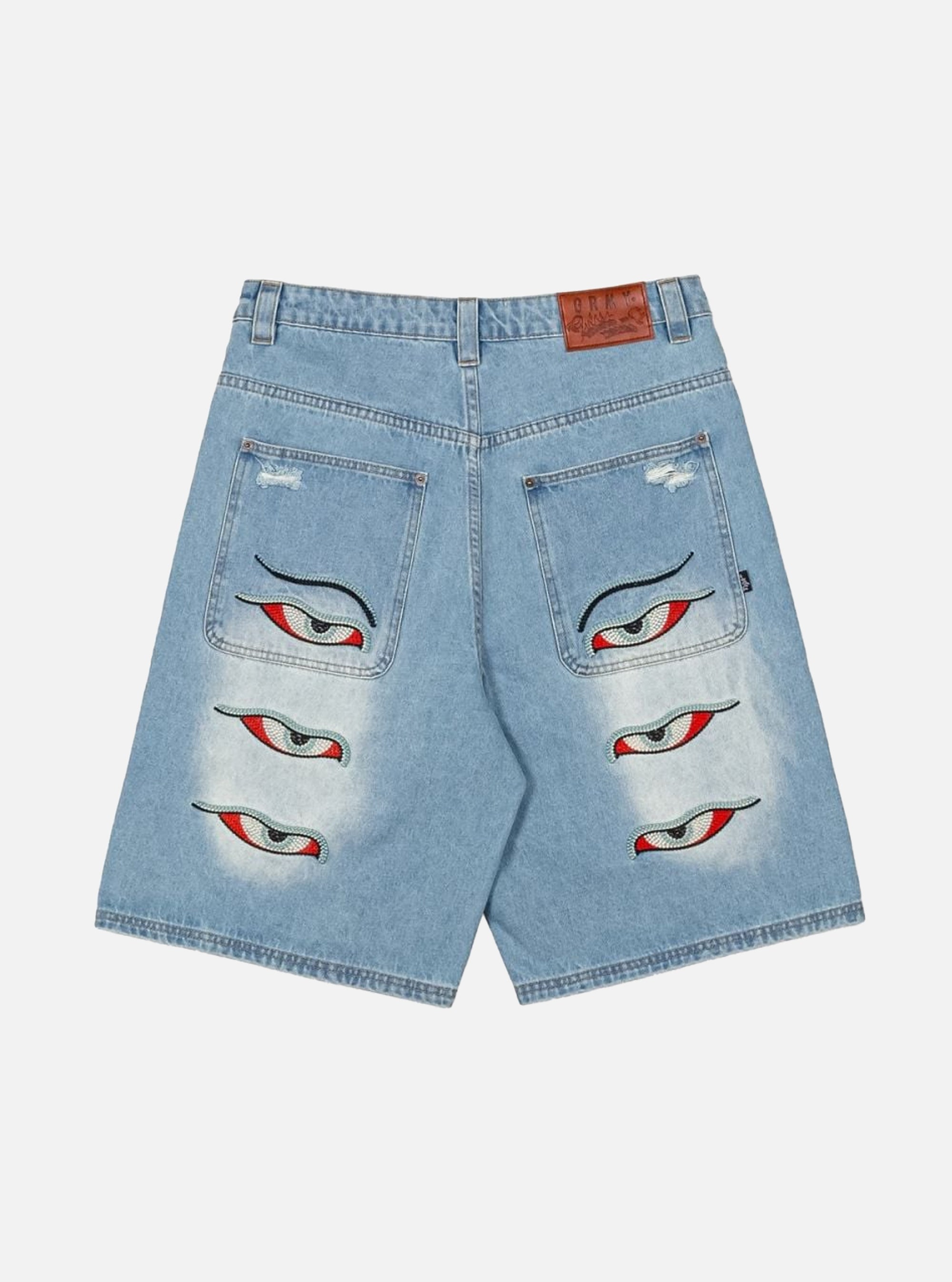 Pantalón corto Grimey Peace Within Baggy Washed Light Blue
