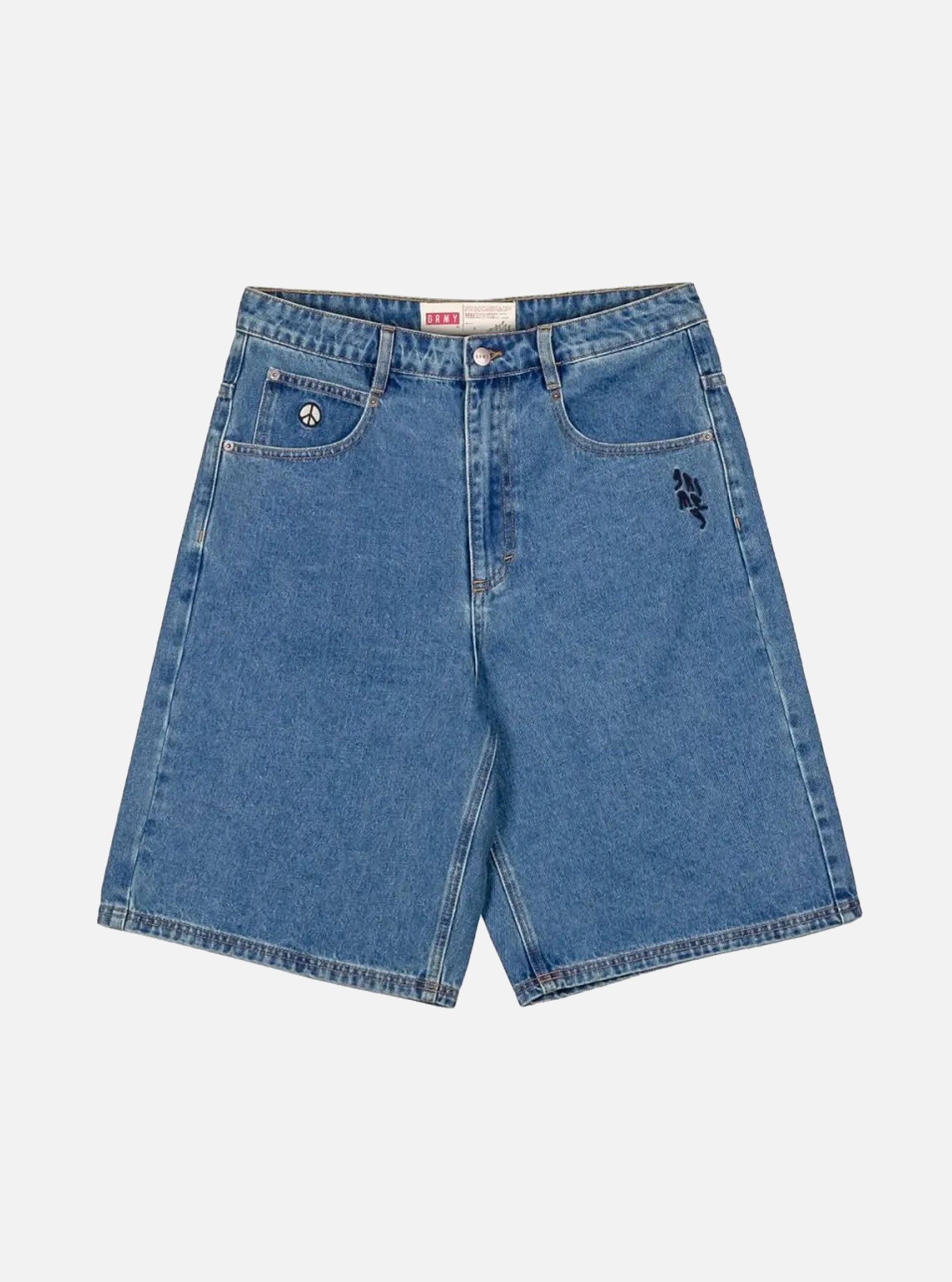 Pantalón corto Grimey Peace Within Baggy Washed Dark Blue
