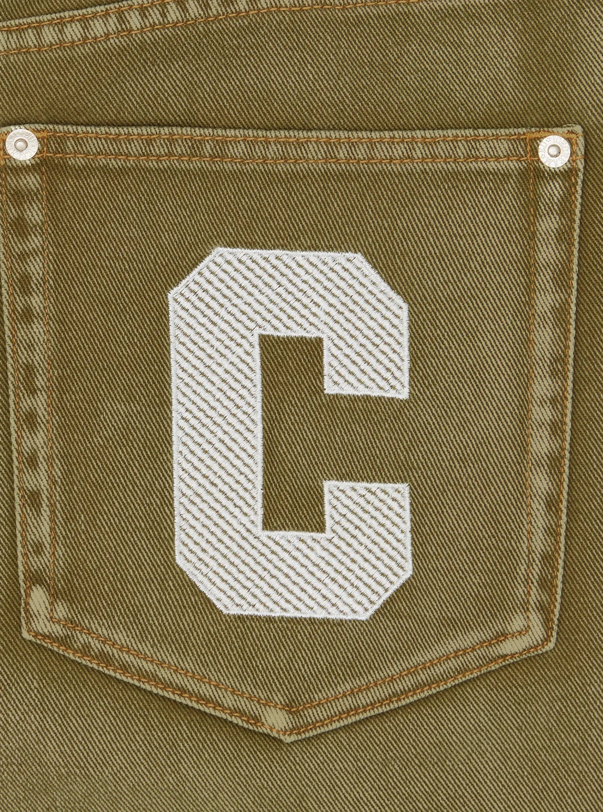 Pantalón denim color caqui ICECREAM