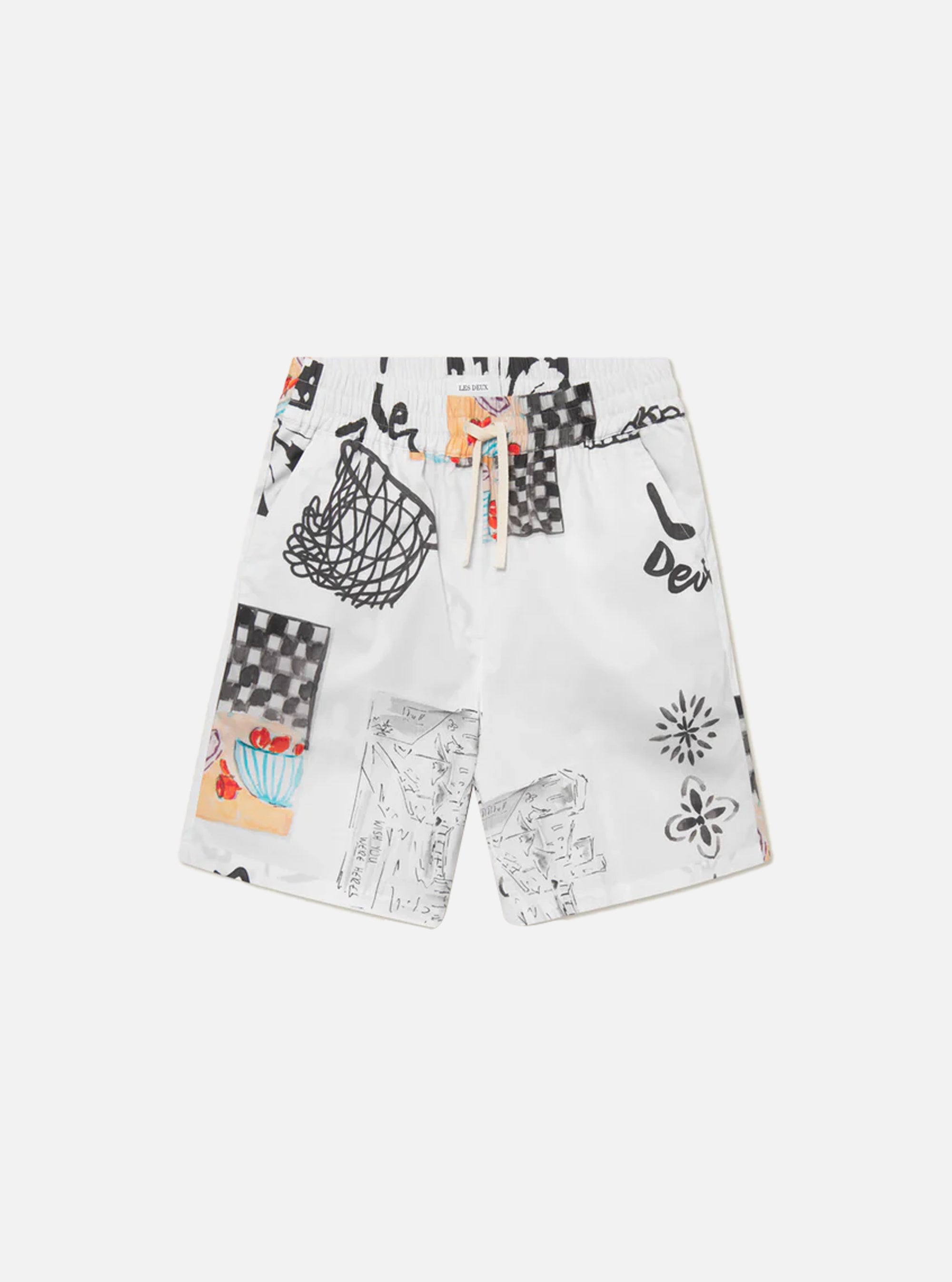 Pantalón Les Deux corto modelo Otto estampado divertido