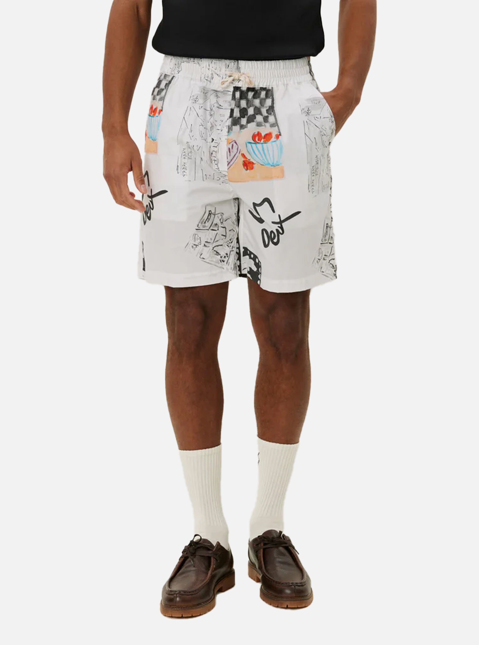 Pantalón Les Deux corto modelo Otto estampado divertido