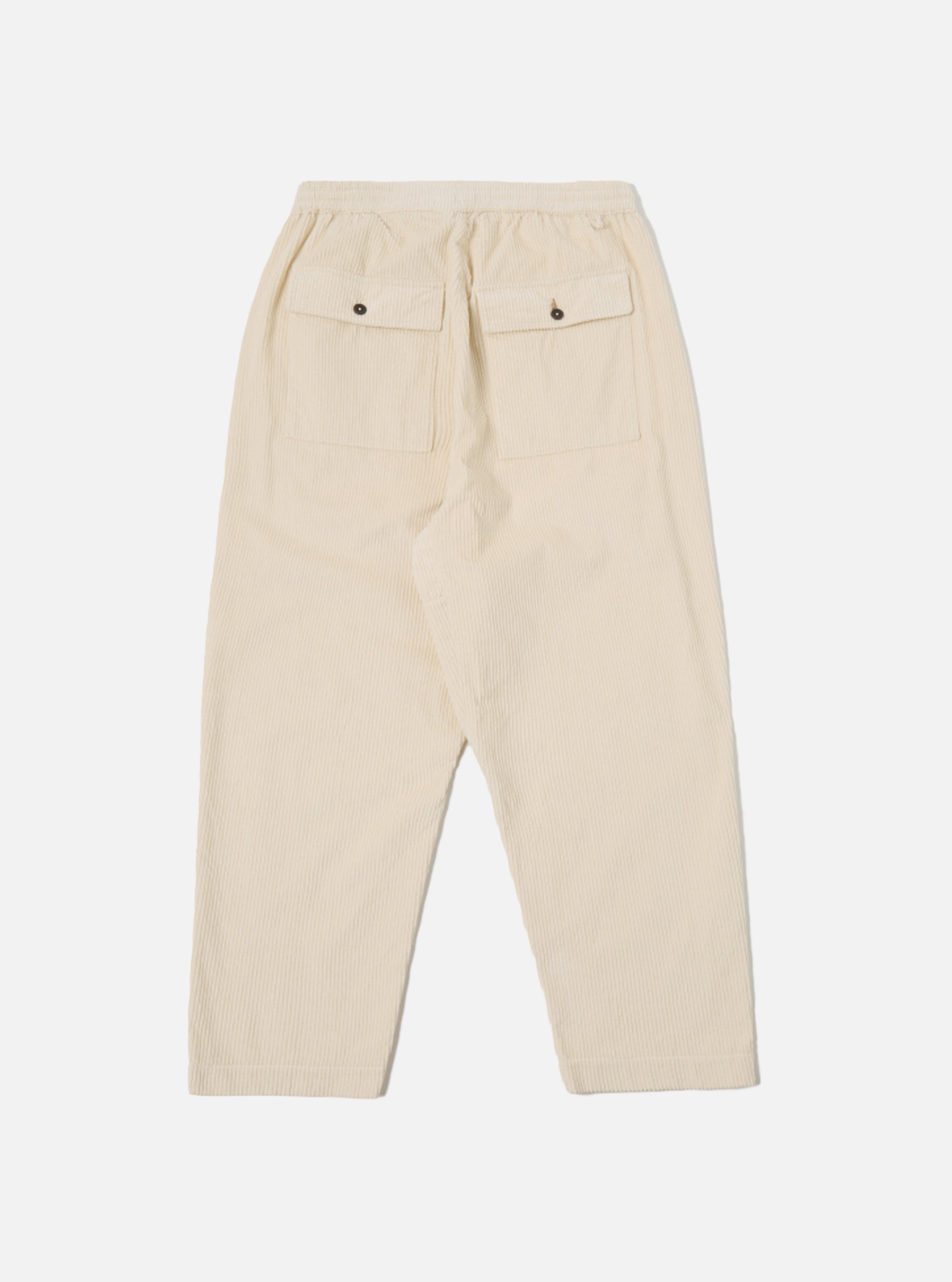 Pantalón Braga de Universal Works en pana de 6 galones color crudo