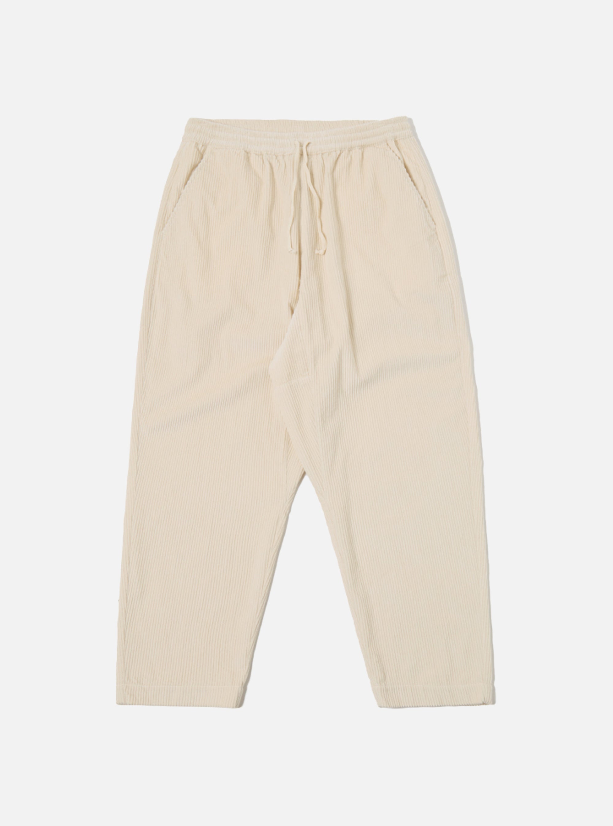 Pantalón Braga de Universal Works en pana de 6 galones color crudo