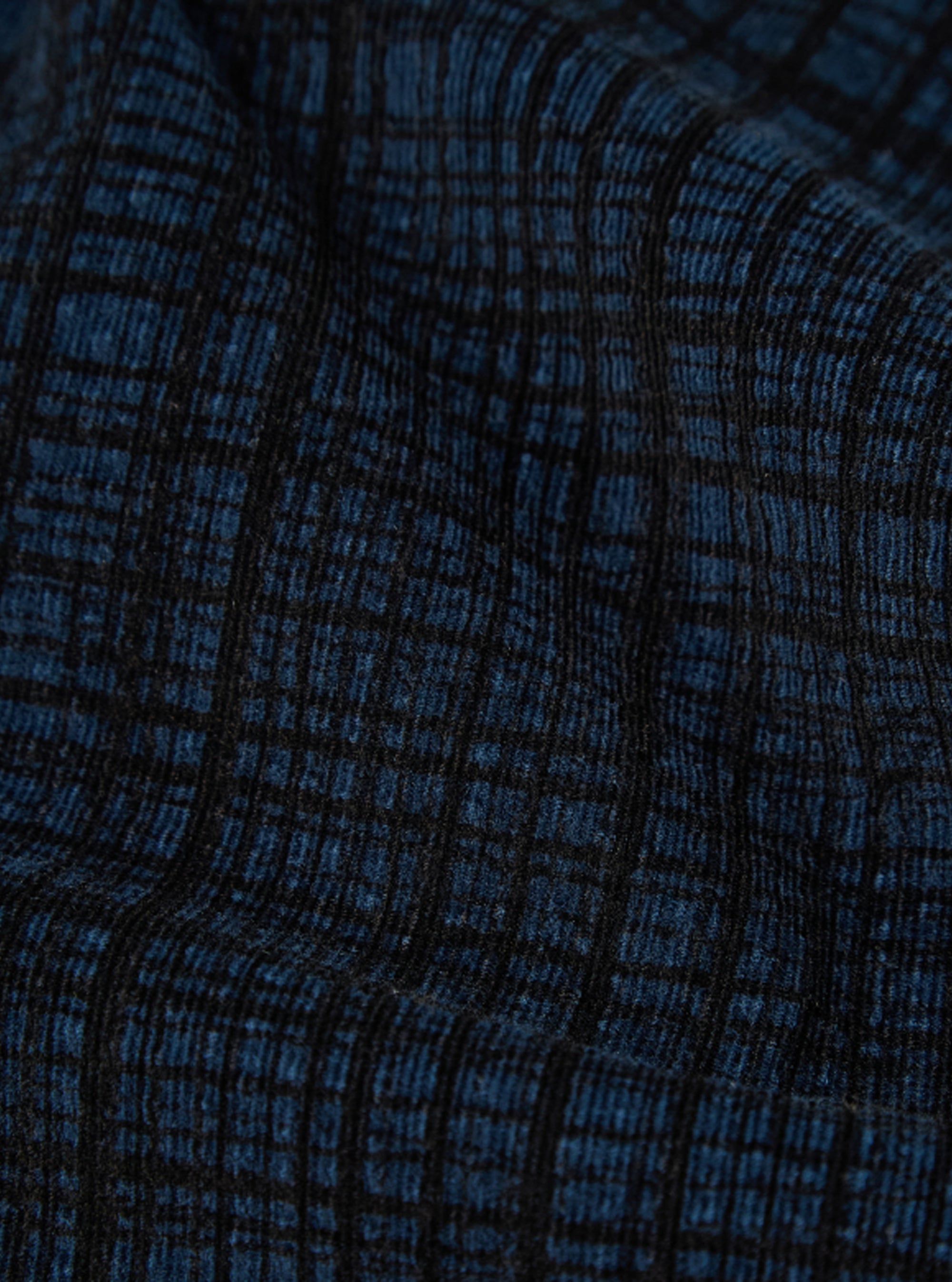 Sobrecamisa de uniforme de Universal Works a cuadros en color azul marino