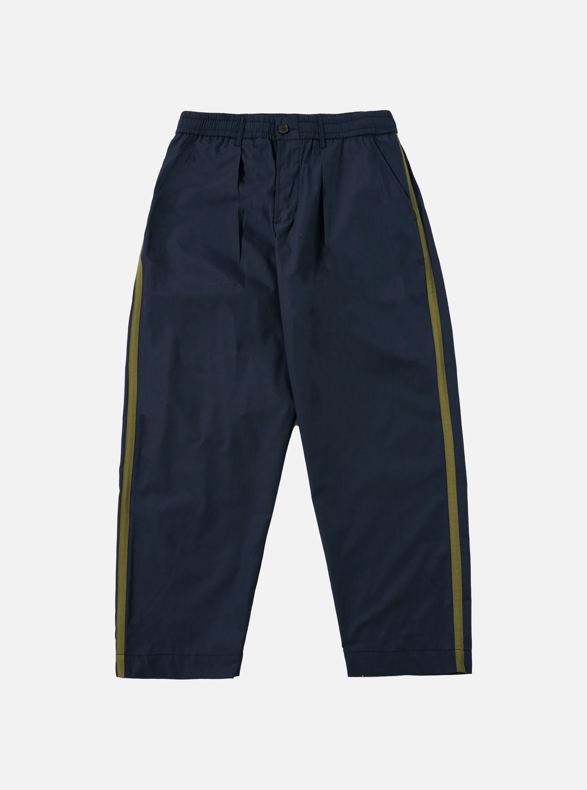 Pantalón Oxford Universal Works navy con ribete lateral