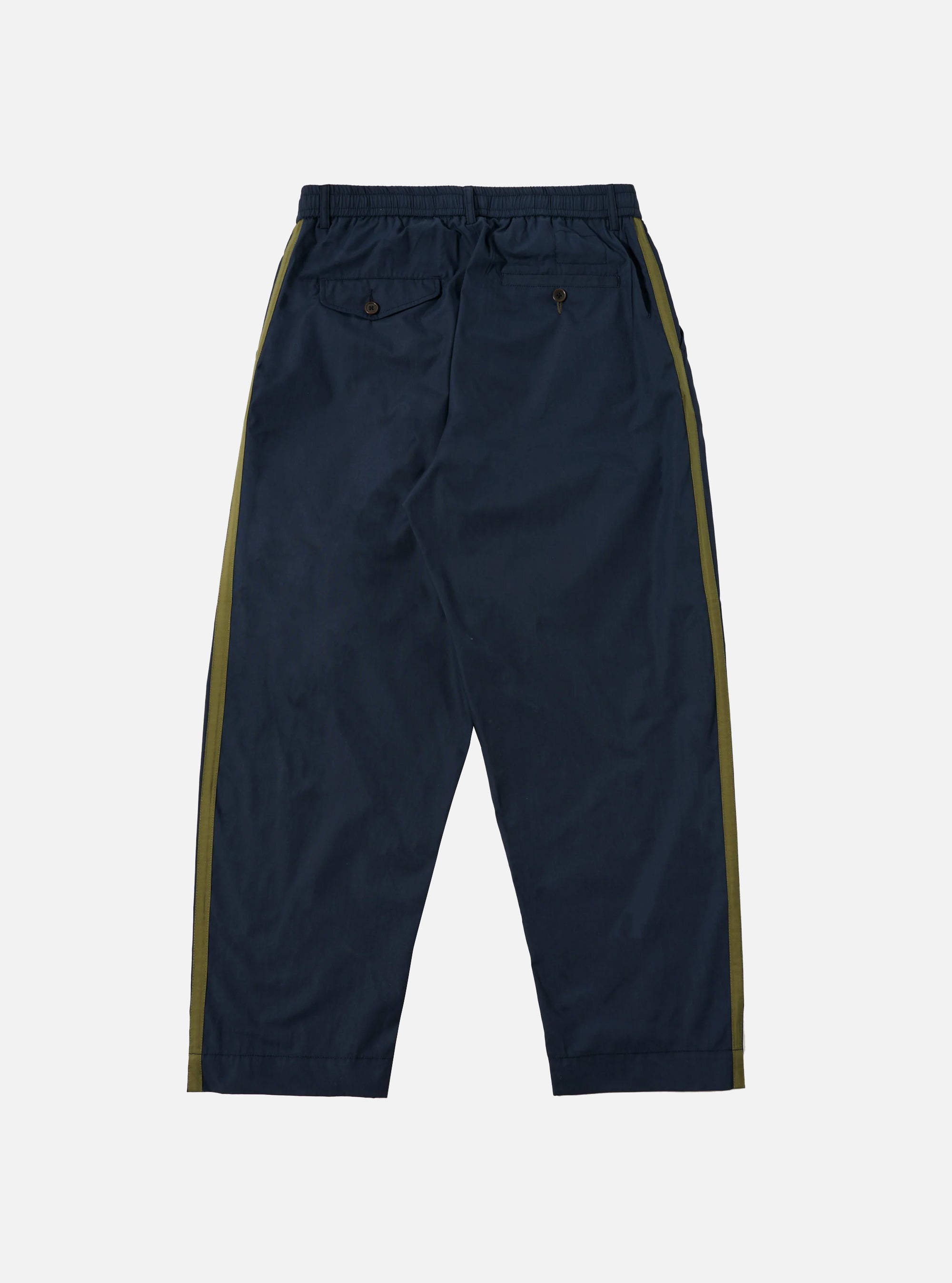 Pantalón Oxford Universal Works navy con ribete lateral
