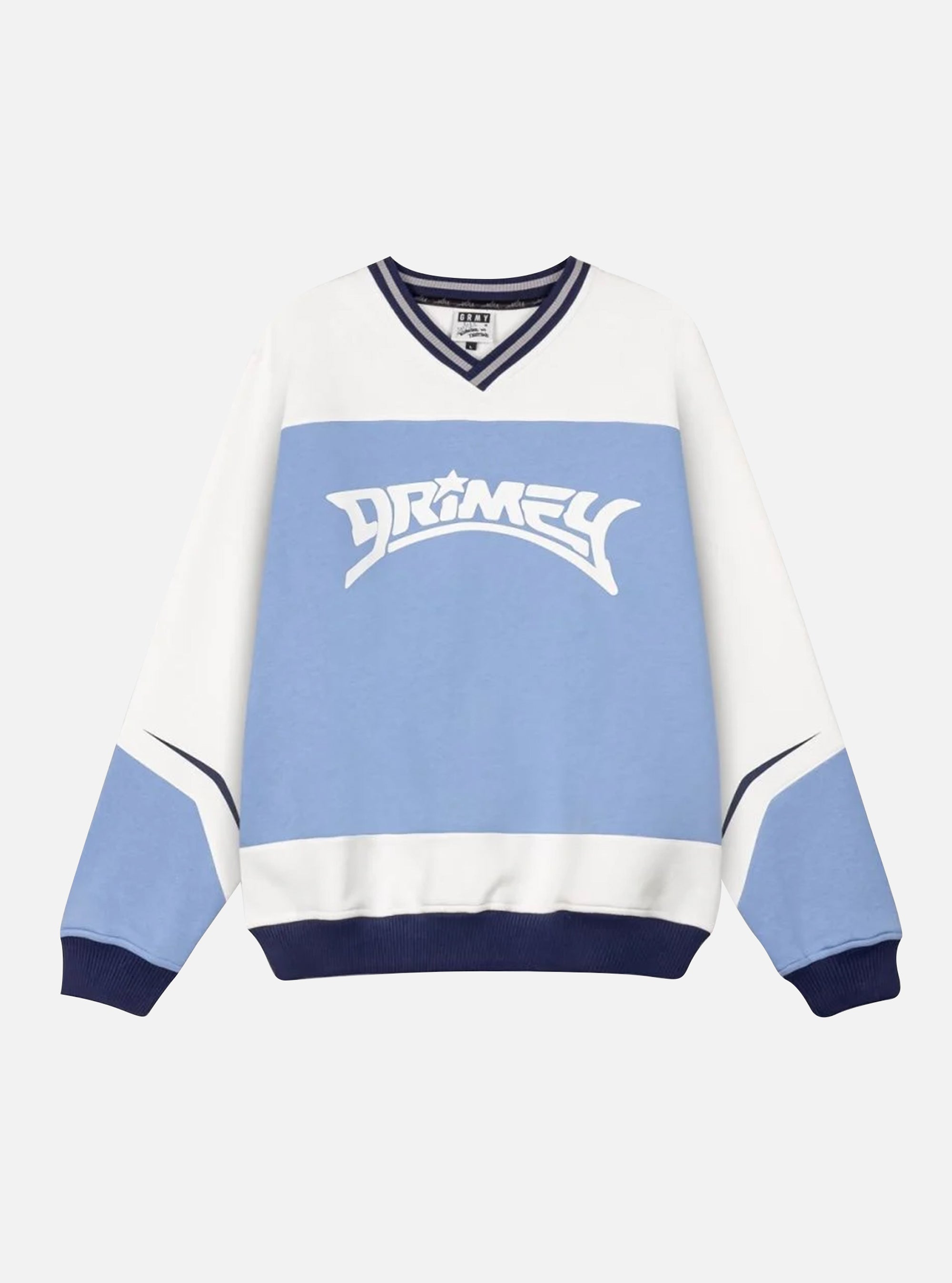 Sudadera Grimey Infamous Deeper V Neck Light Blue