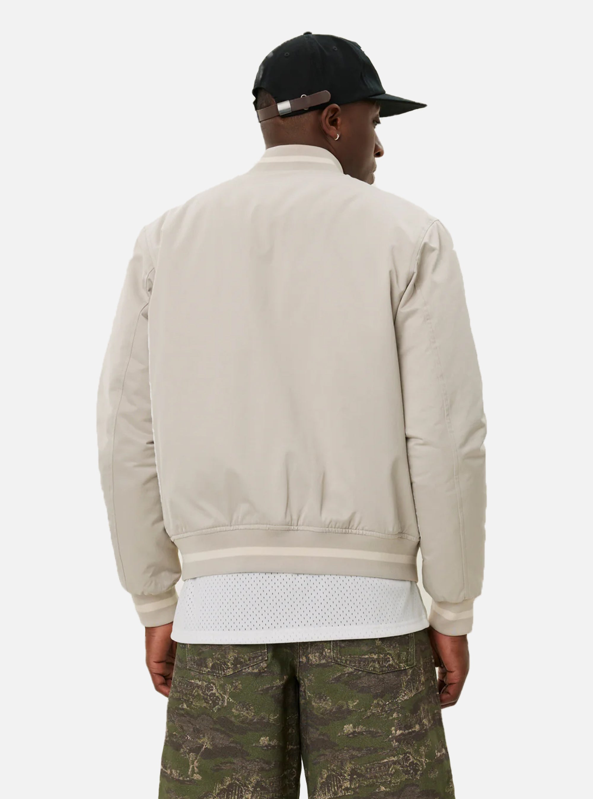 Bomber universitaria Les Deux Tech marfil