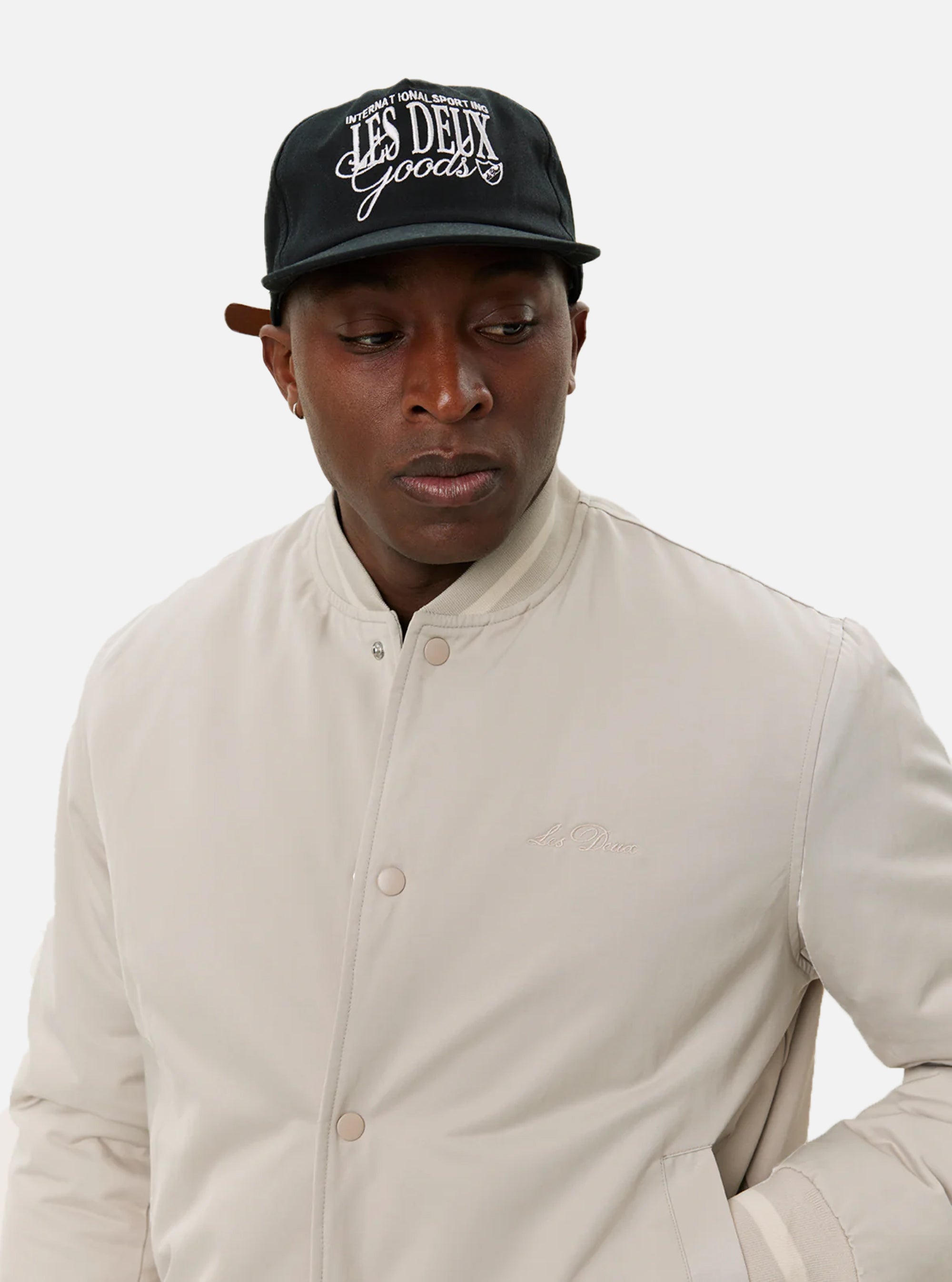 Bomber universitaria Les Deux Tech marfil
