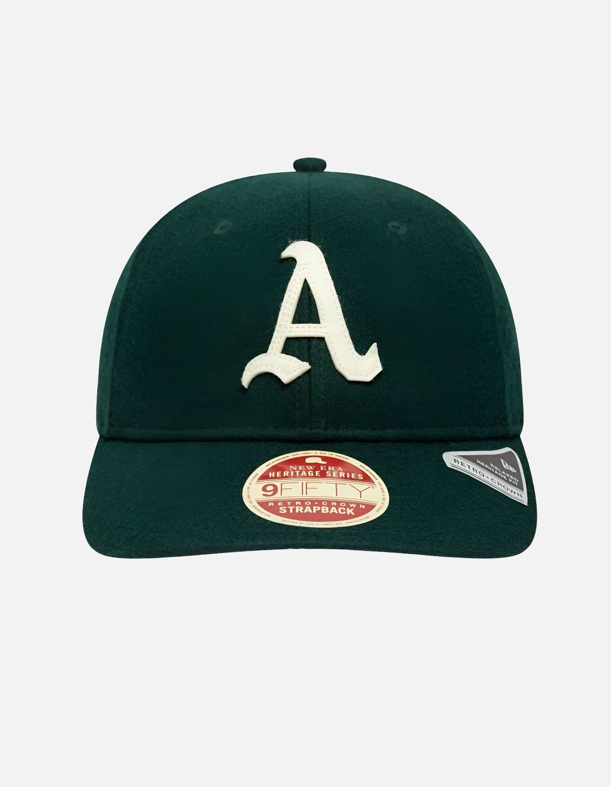 Gorra MLB Heritage Athletics Retro Crown 9FIFTY Verde Oscuro