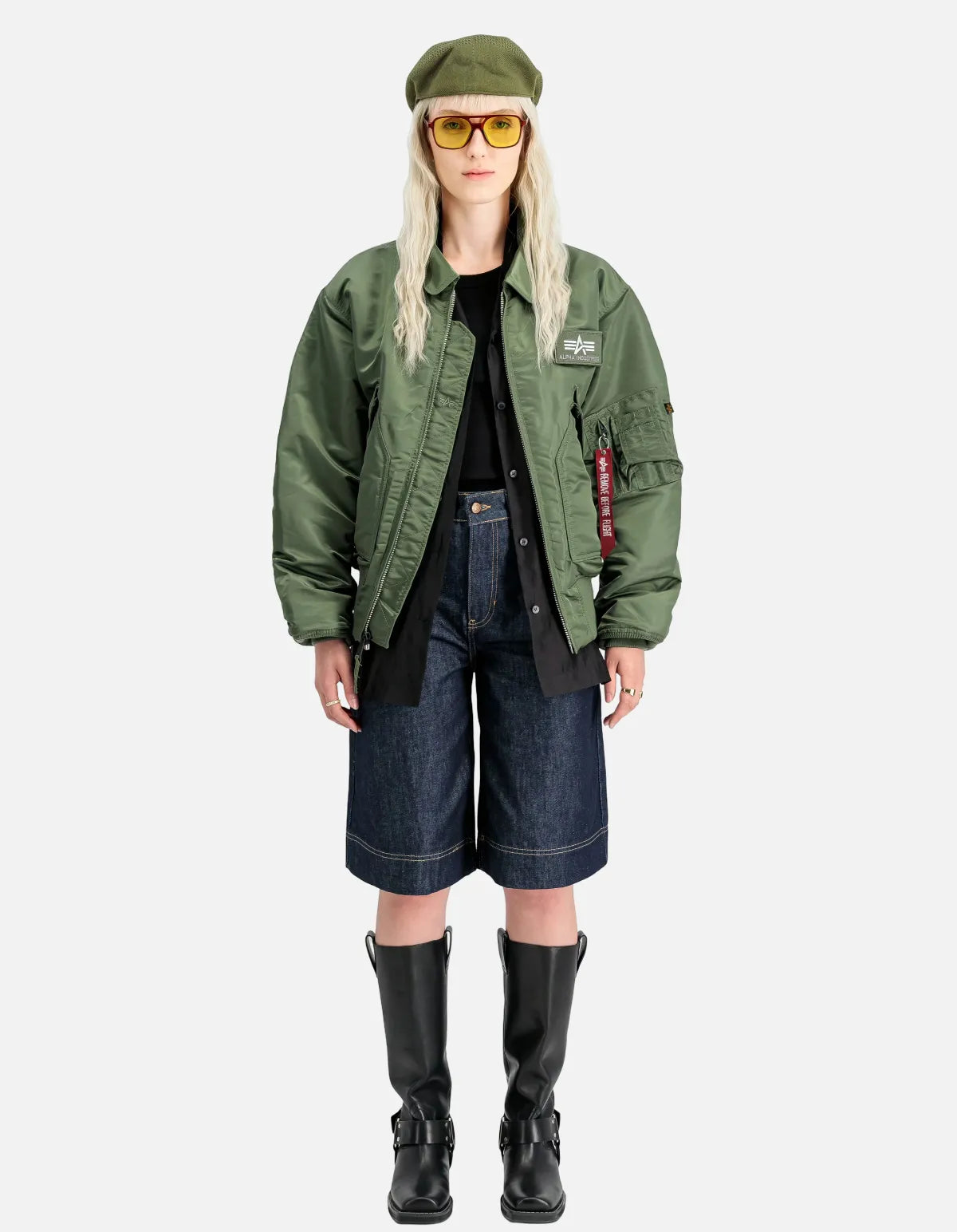 Chaqueta bomber CWU-45 Heritage Sage Green de Alpha Industries