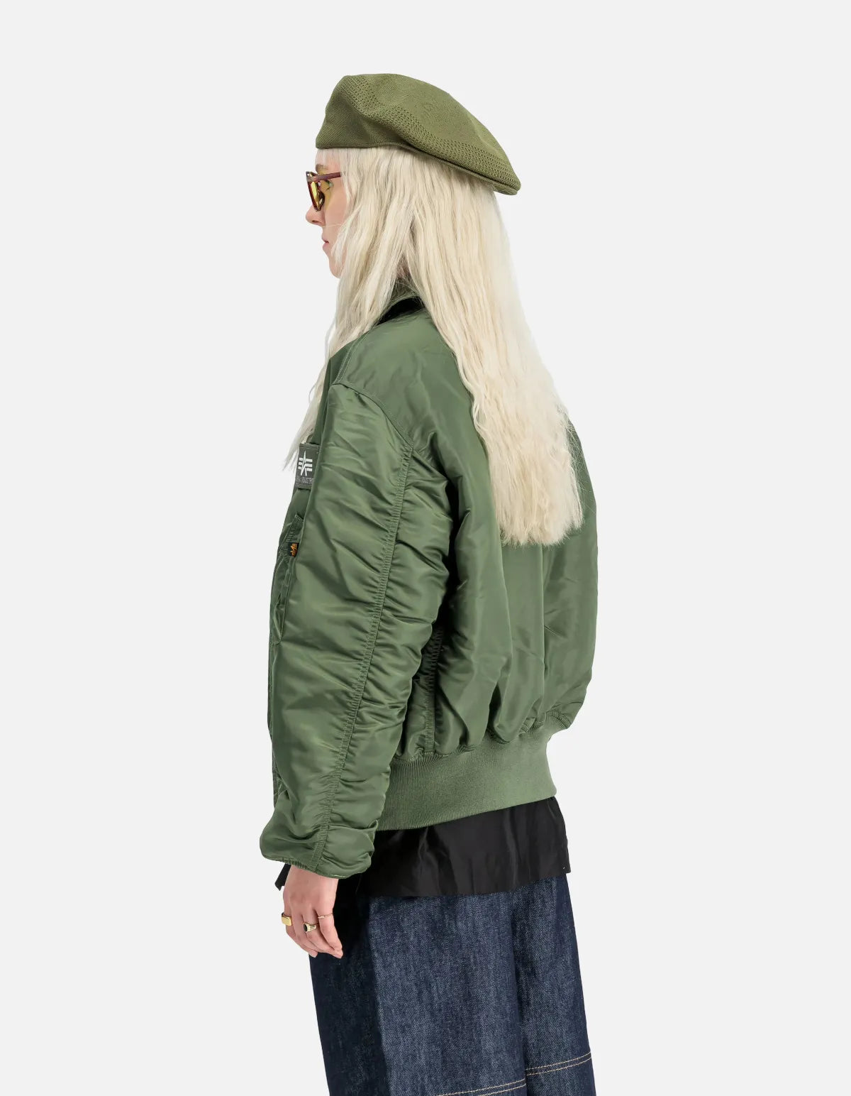 Chaqueta bomber CWU-45 Heritage Sage Green de Alpha Industries