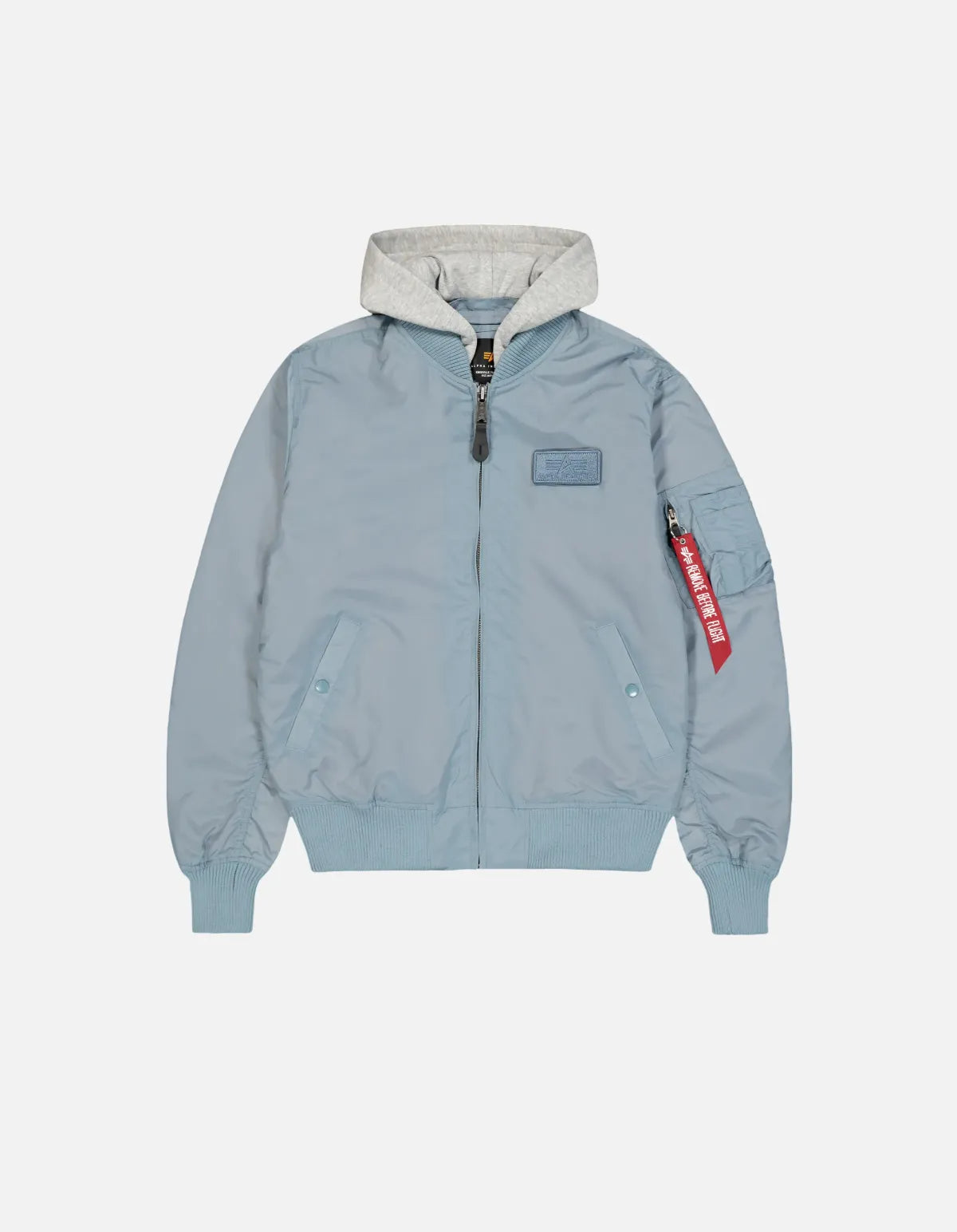Chaqueta bomber MA-1 TT Hood Greyblue de Alpha Industries