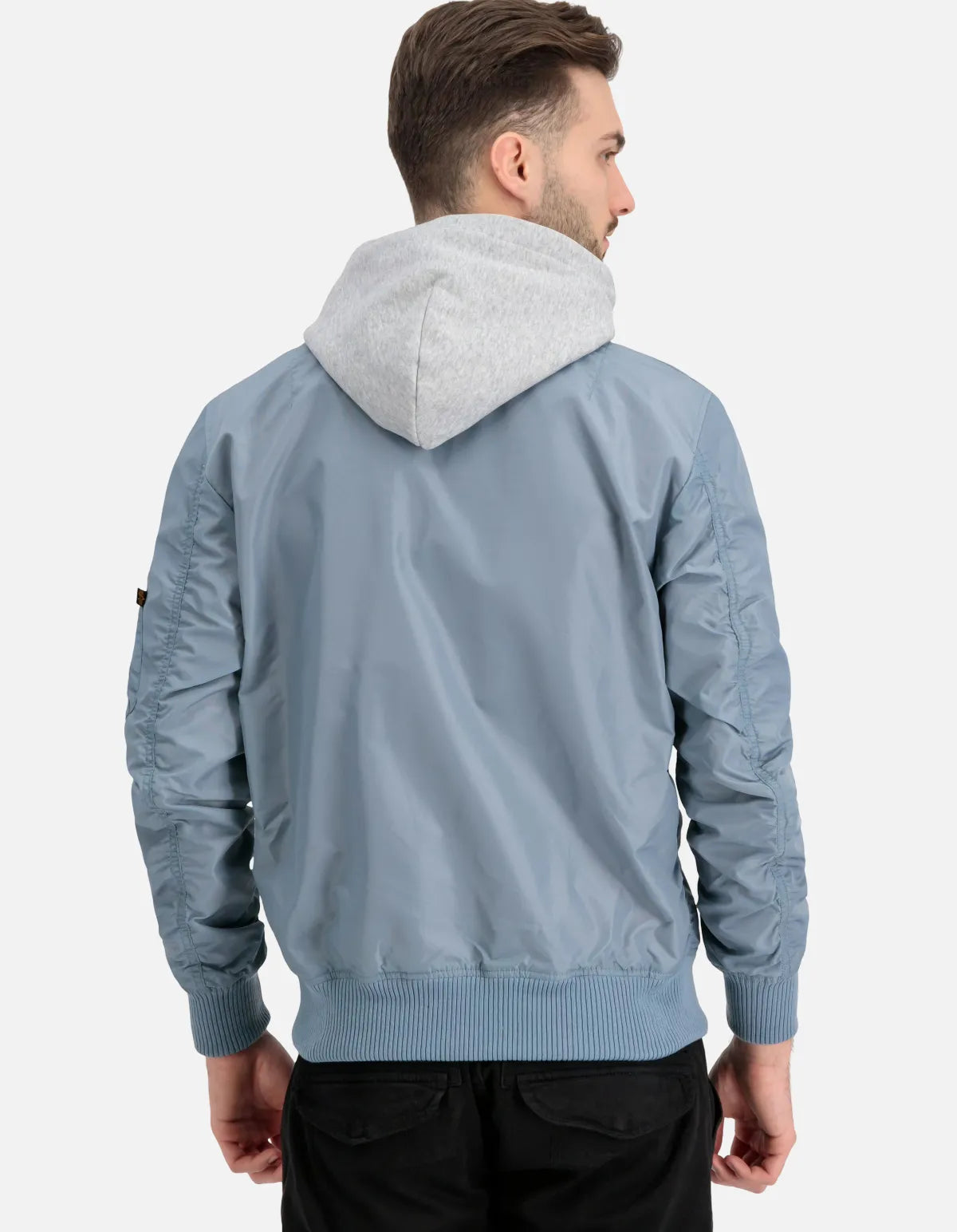 Chaqueta bomber MA-1 TT Hood Greyblue de Alpha Industries