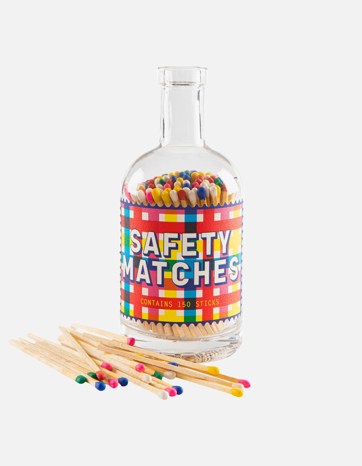 Botella De Cerillas A Cuadros De Archivist