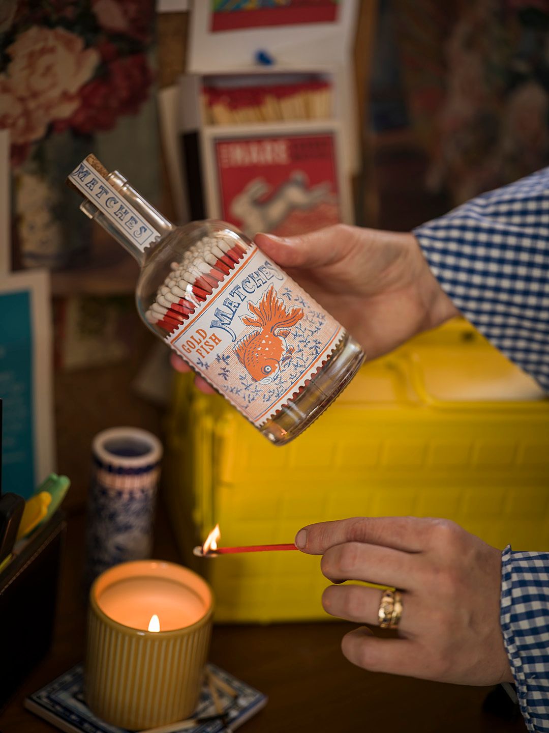 Botella De Cerillas Goldfish de Archivits