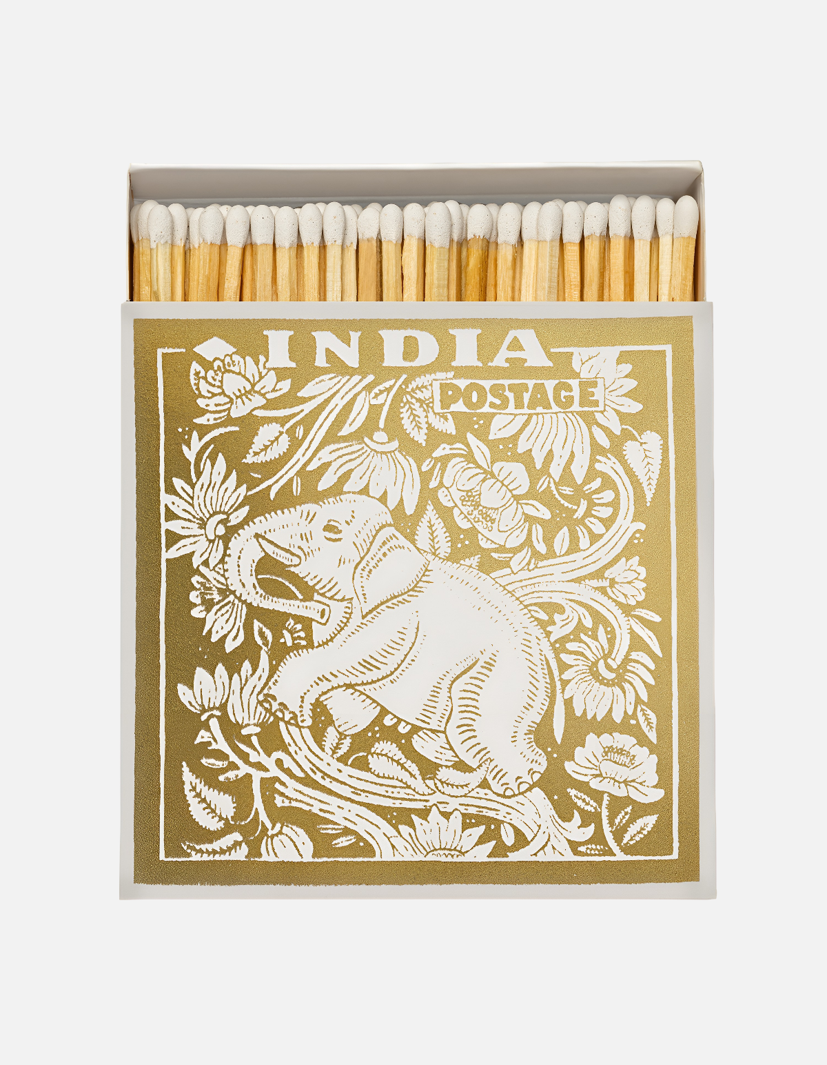 Cerillas cuadradas India Postage de Archivist