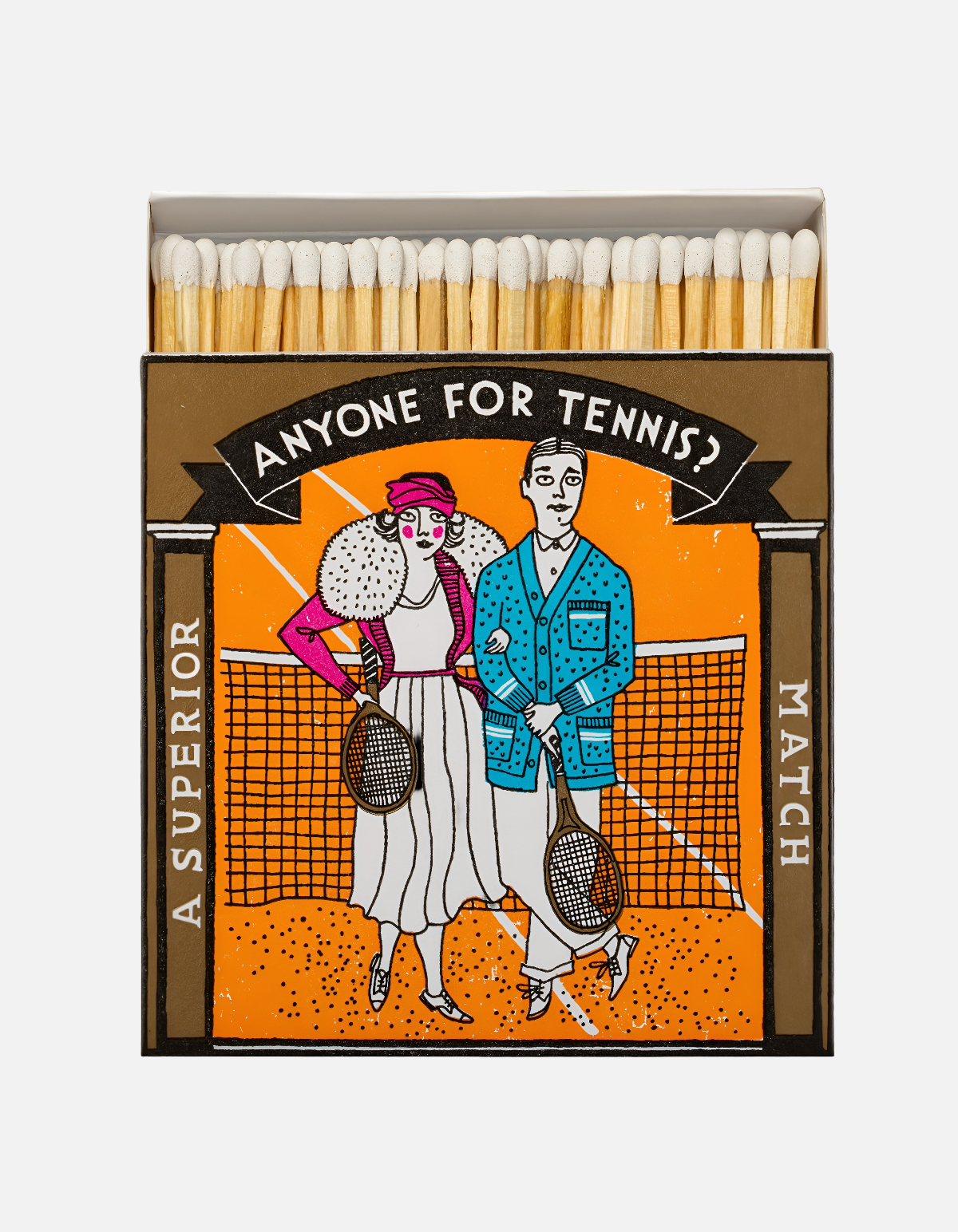Cerillas cuadradas "Anyone for tenis?" de Archivist