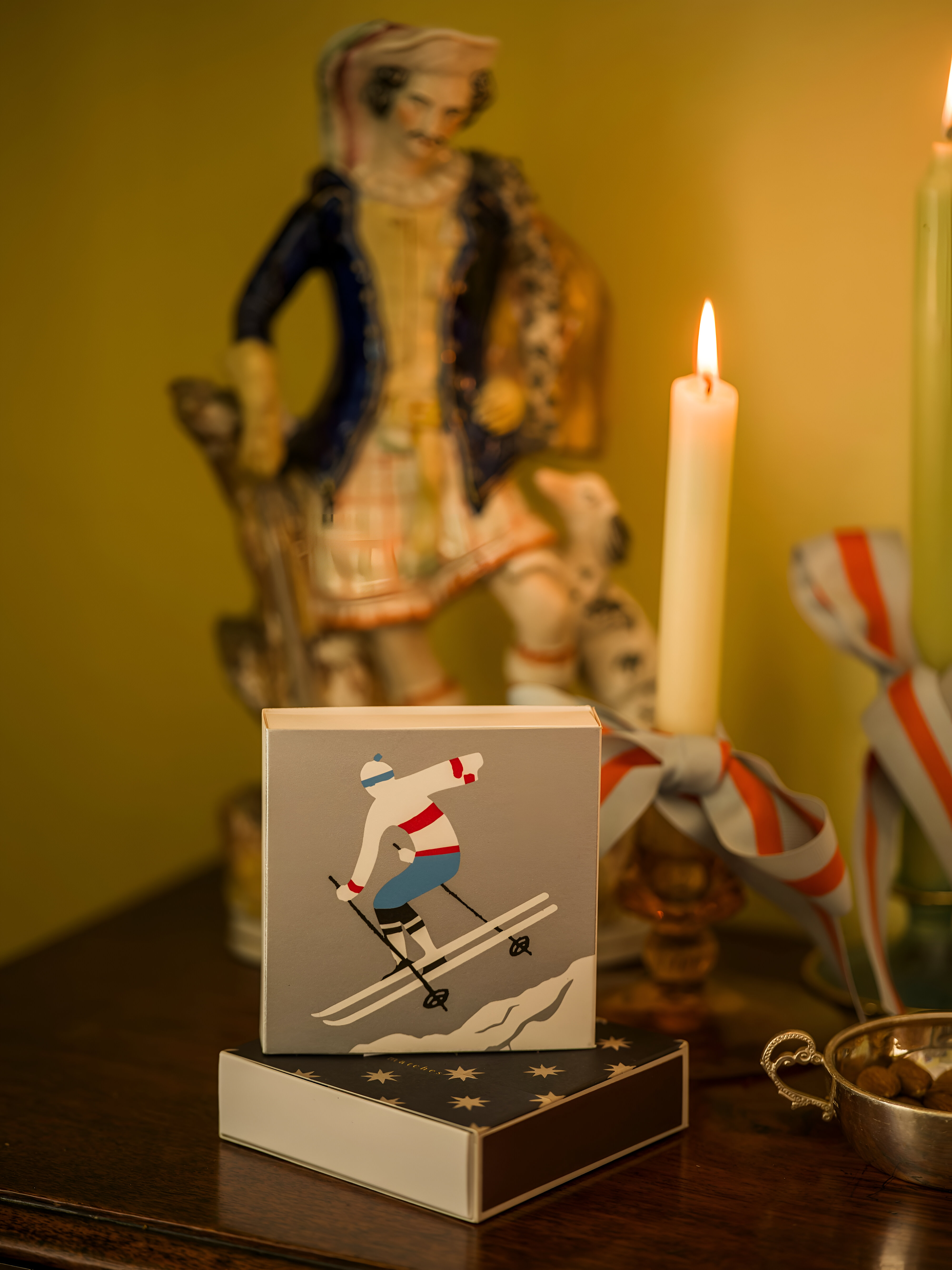 Cerillas cuadradas The Skier Matches de Archivist