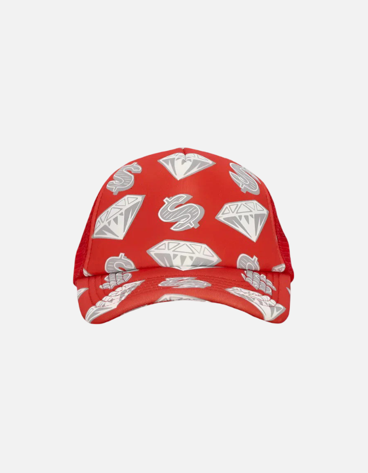 Gorra roja Diamonds & Dollars de Billionaire Boys Club