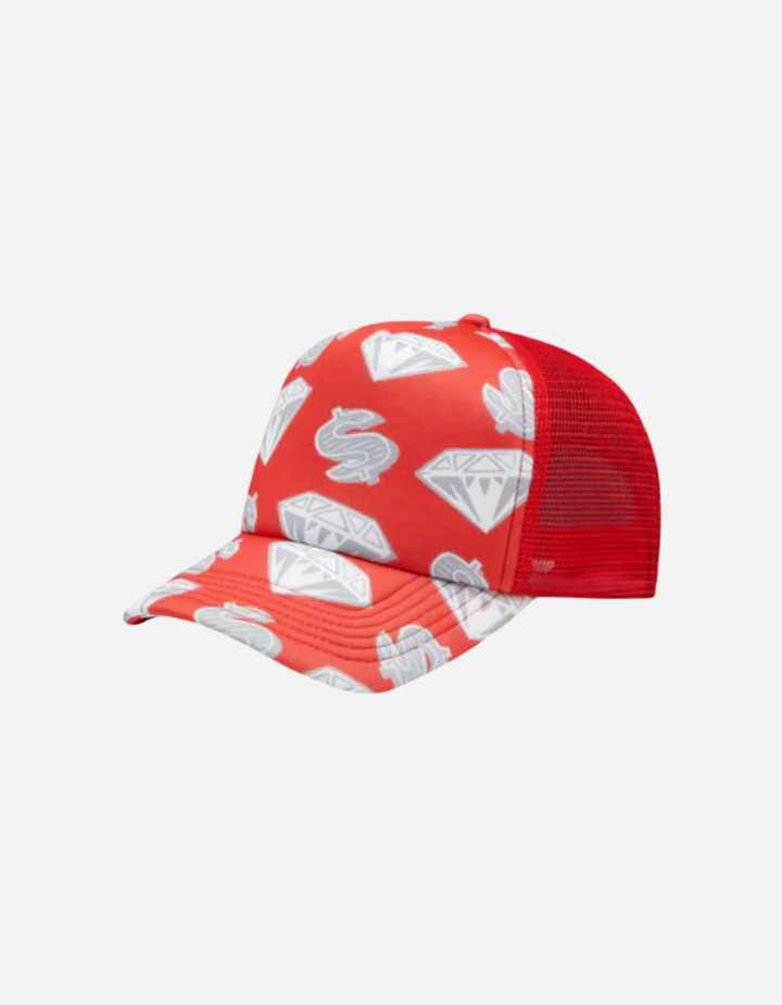 Gorra roja Diamonds & Dollars de Billionaire Boys Club