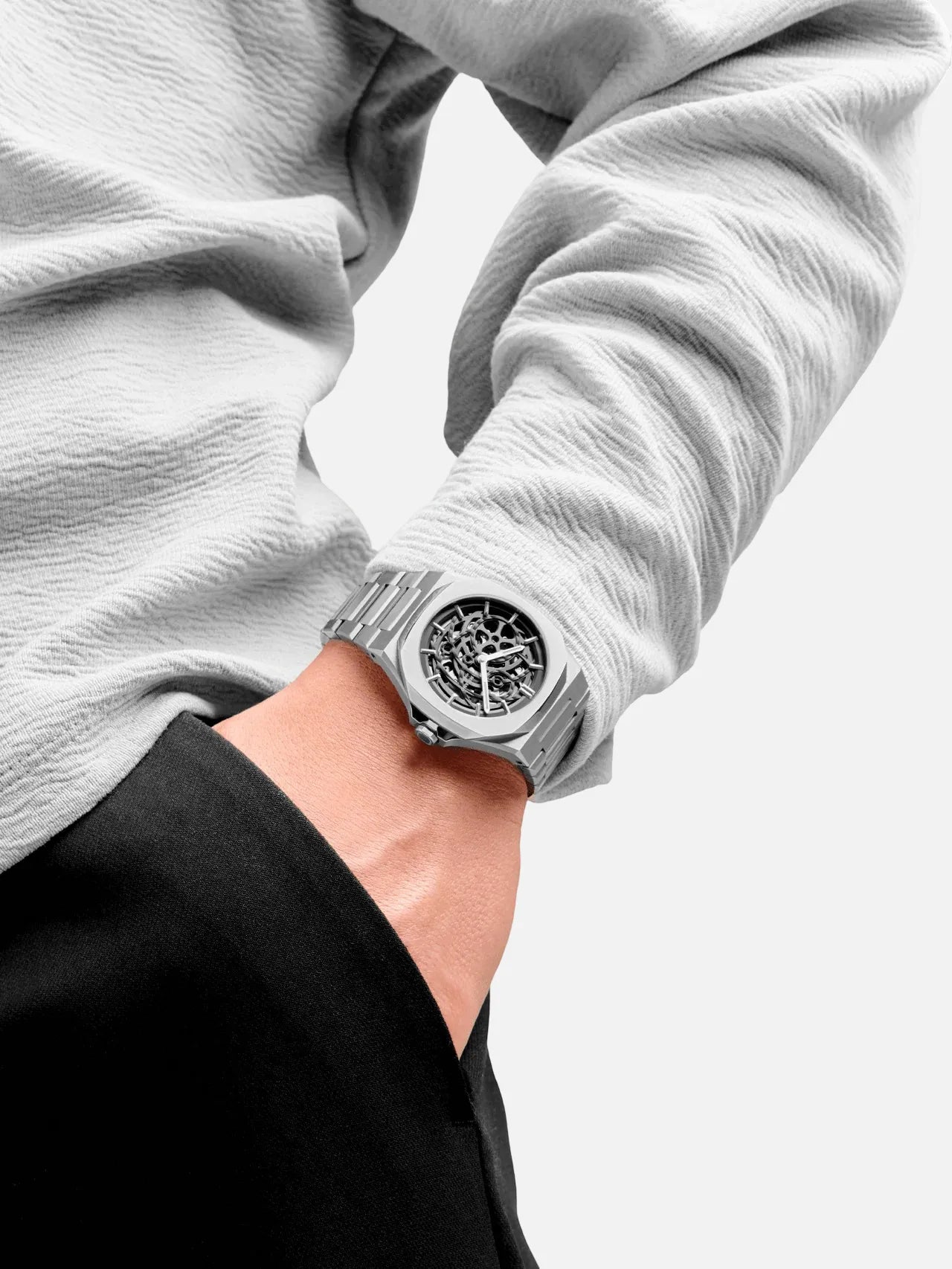 Reloj D1Milano Skeleton Silver