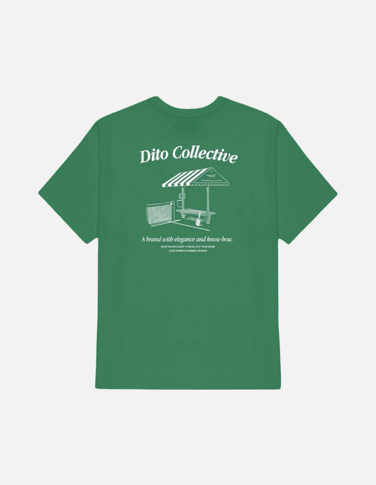 Camiseta Green Tennis Bench de Dito Collective