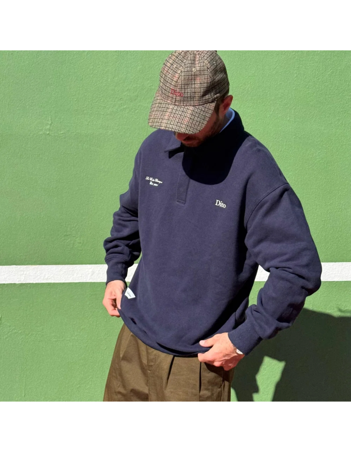 Navy Quarter Zip de Dito