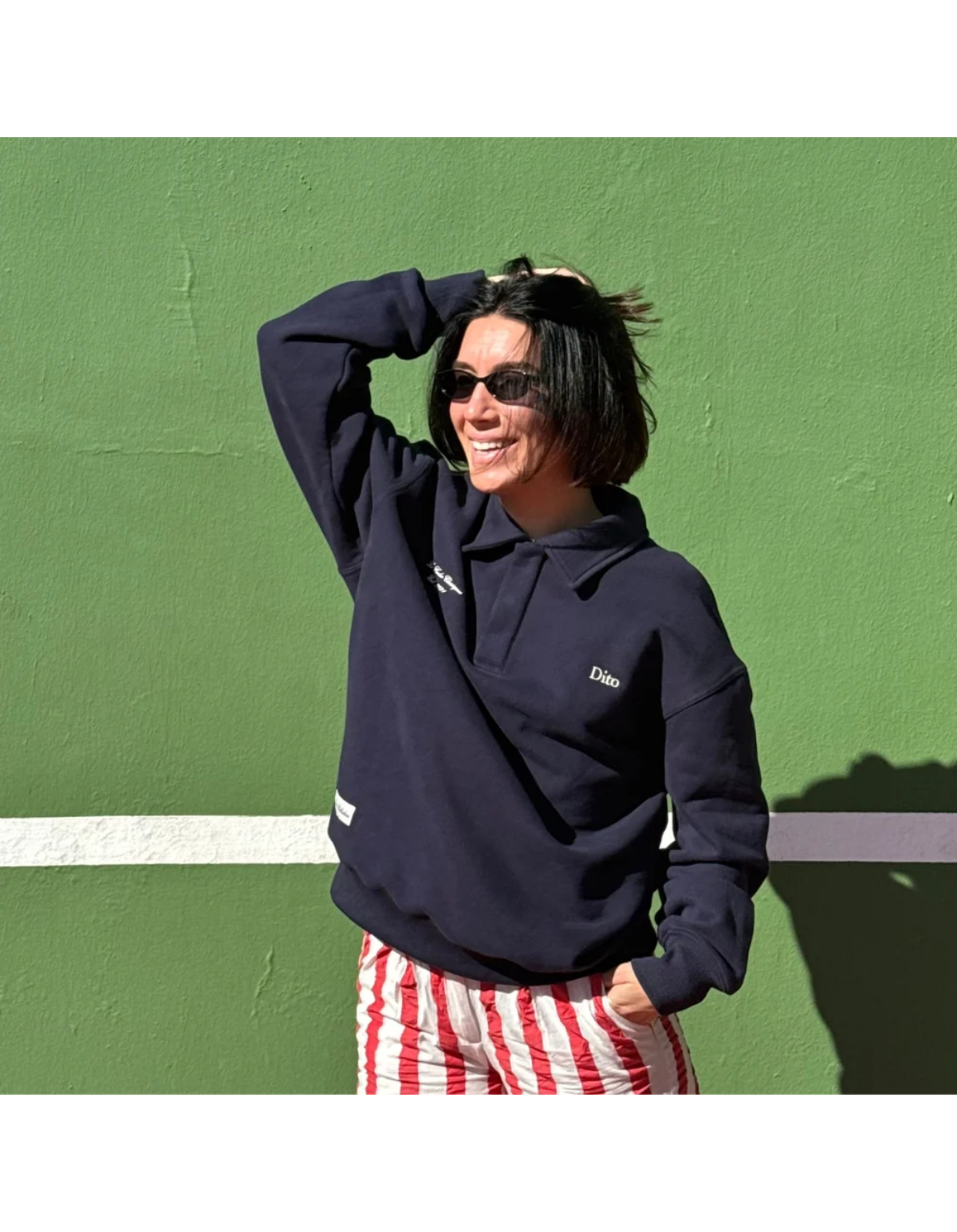 Navy Quarter Zip de Dito