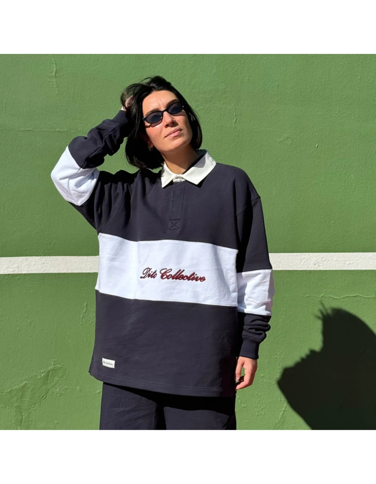Polo Rugby Navy Blanco de Dito