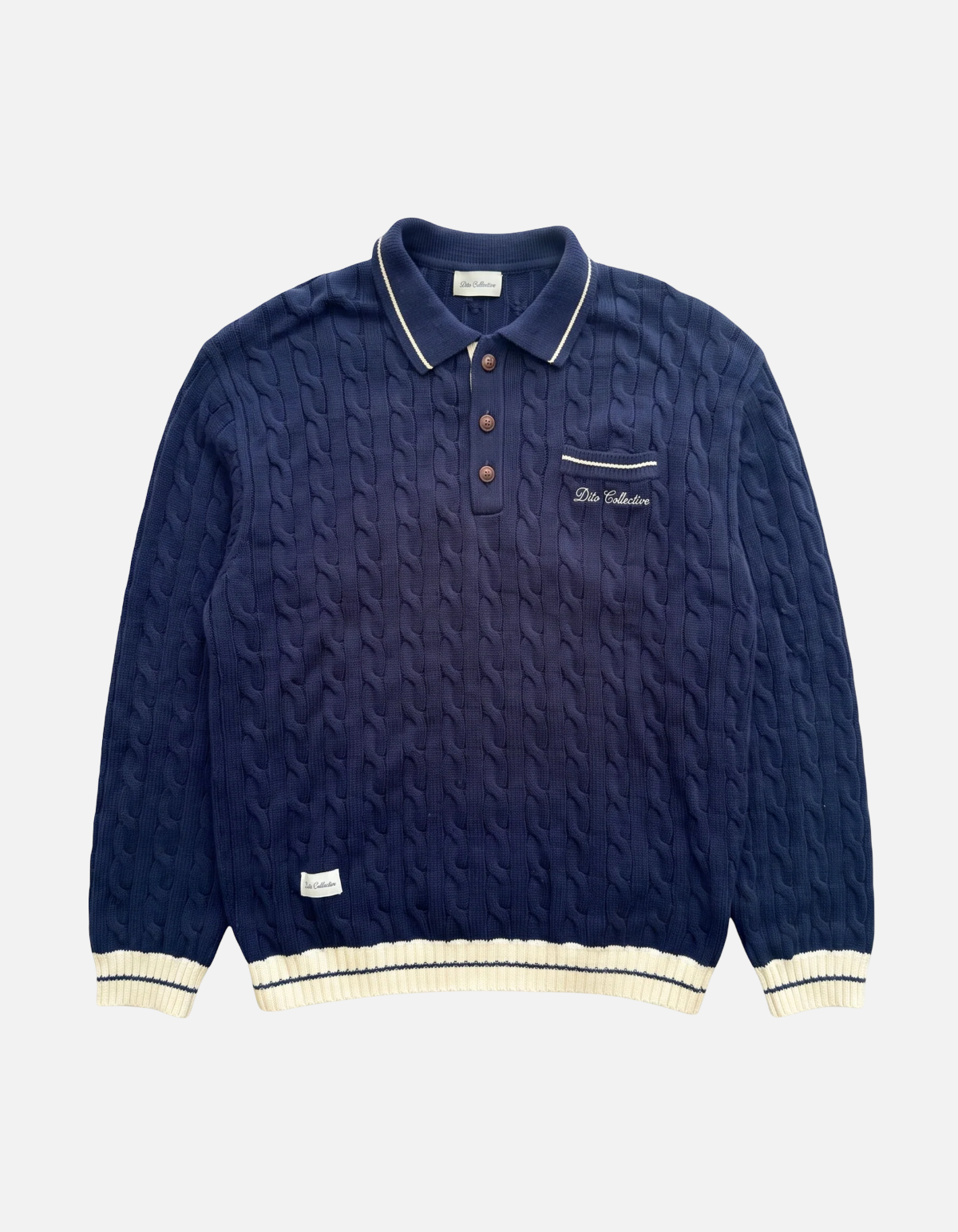 Polo de punto Navy de Dito